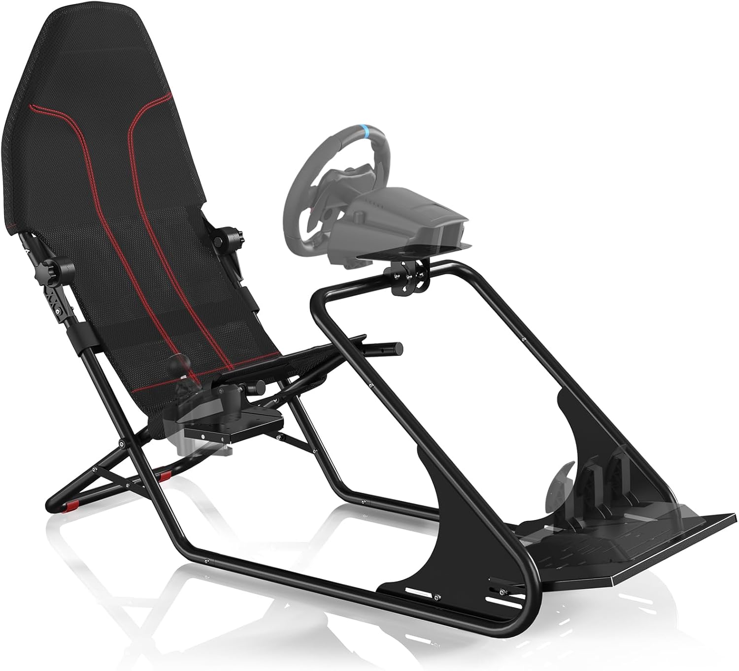 DIWANGUS Racing Simulator Cockpit - Multi Angle Adjustable Pedal & Wheel Panel Breathable Mesh Foam Seat for sim Racing Cockpit Compatible with Logitech, Thrustmaster, Fanatec, Moza- Ergonomic GT