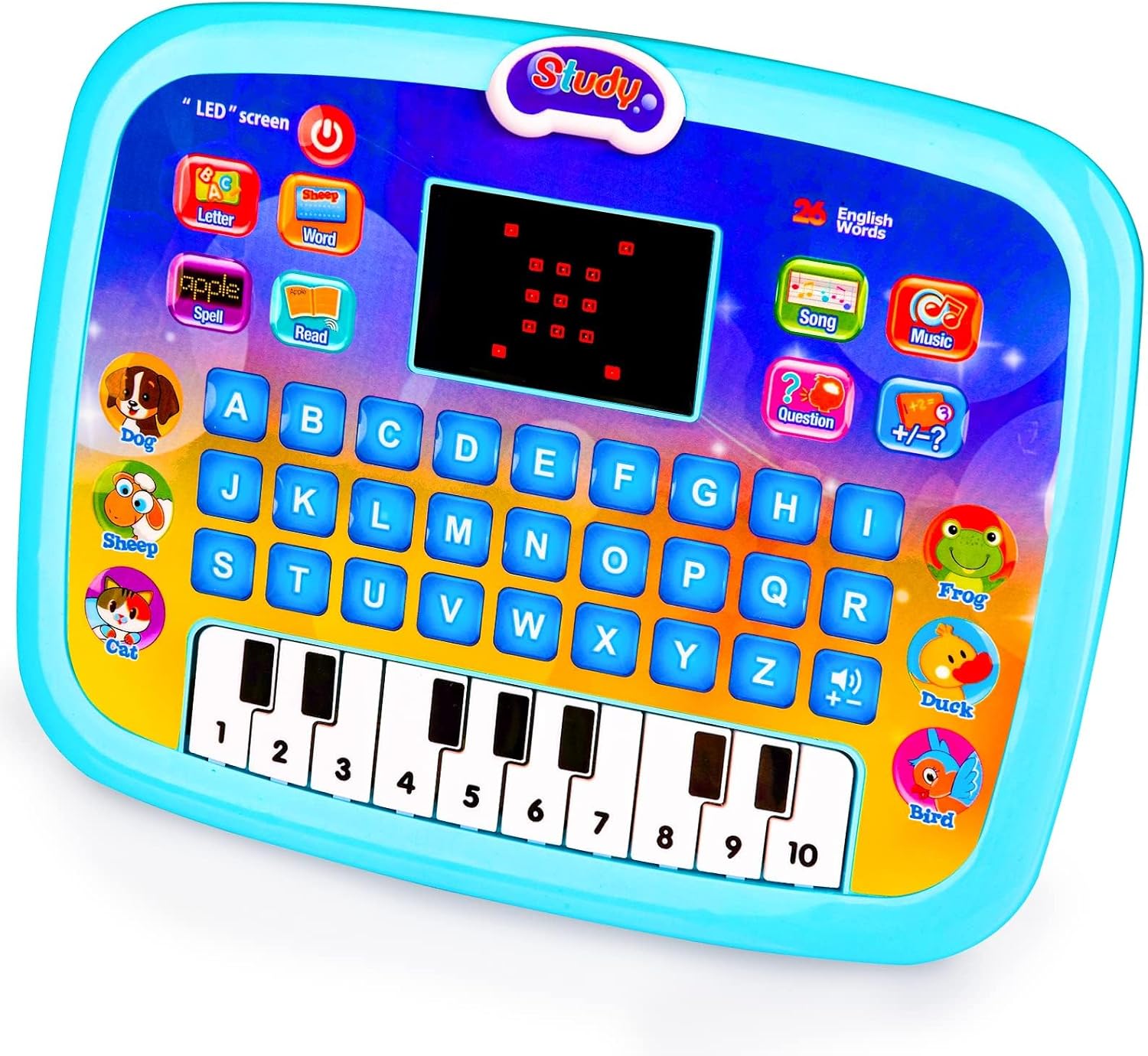 Toys for 1 2 3 Year Old Boys, Educational Toys Age 2 Year Old Boy Girls Toys Age 2 3 Kids' Electric Learning Toys Interactive Toy Kids Tablet for 1-4 Year Olds Girls Boys Toddlers Toys Gift