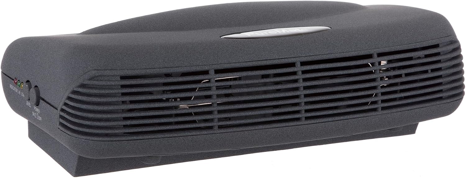 PureMate Ionic Air Purifier with Ioniser Protecting Against Airborne, Allergens, dust Pollen, Asthma Allergies, Personal Desktop Air Cleaner for Home or Work, Eliminates All Germs, 6 Watts