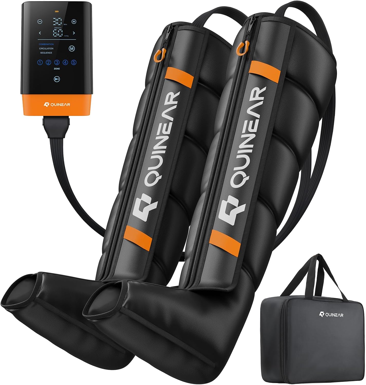 QUINEAR Cordless Compression Boots Athlete Leg Massager Recovery System M
