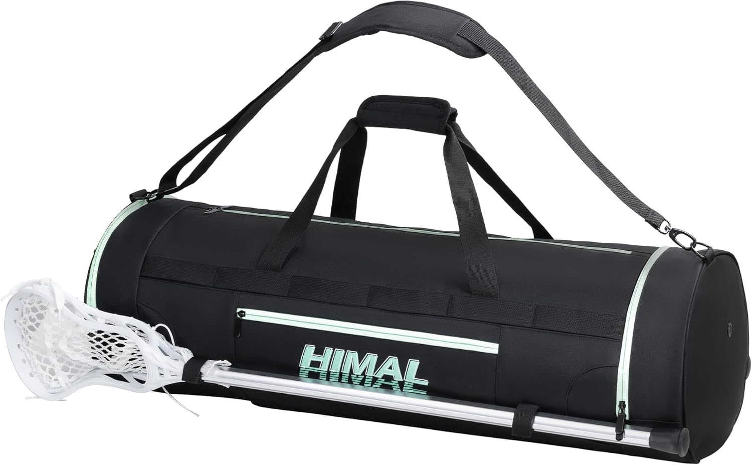 Himal Outdoors Lacrosse Backpack With Dual Strap, 2 Stick Holders and Separate Cleats Compartment, Large Capacity to Holds All Lacrosse Equipment Bag