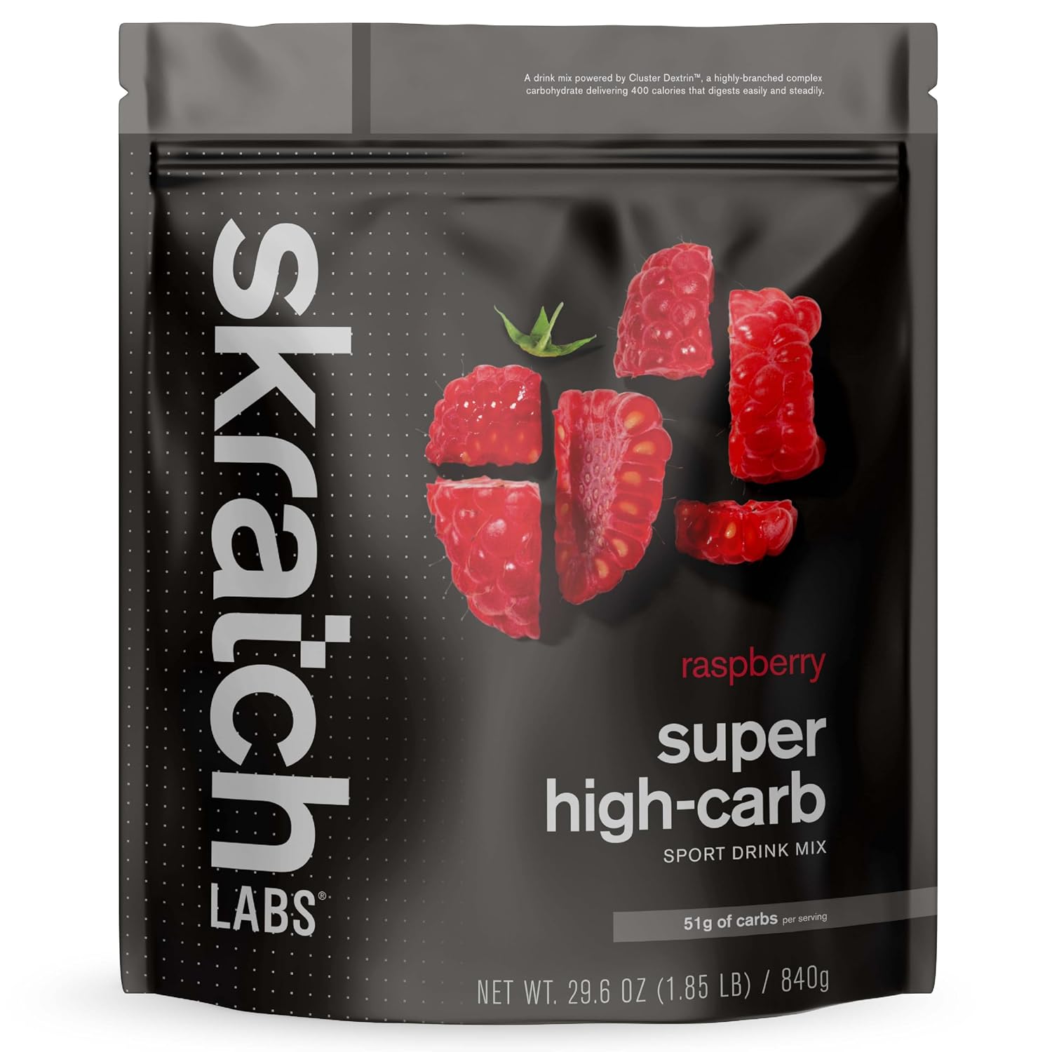 Skratch Labs Super High Carb Sport Drink Mix, Raspberry, 16 Servings