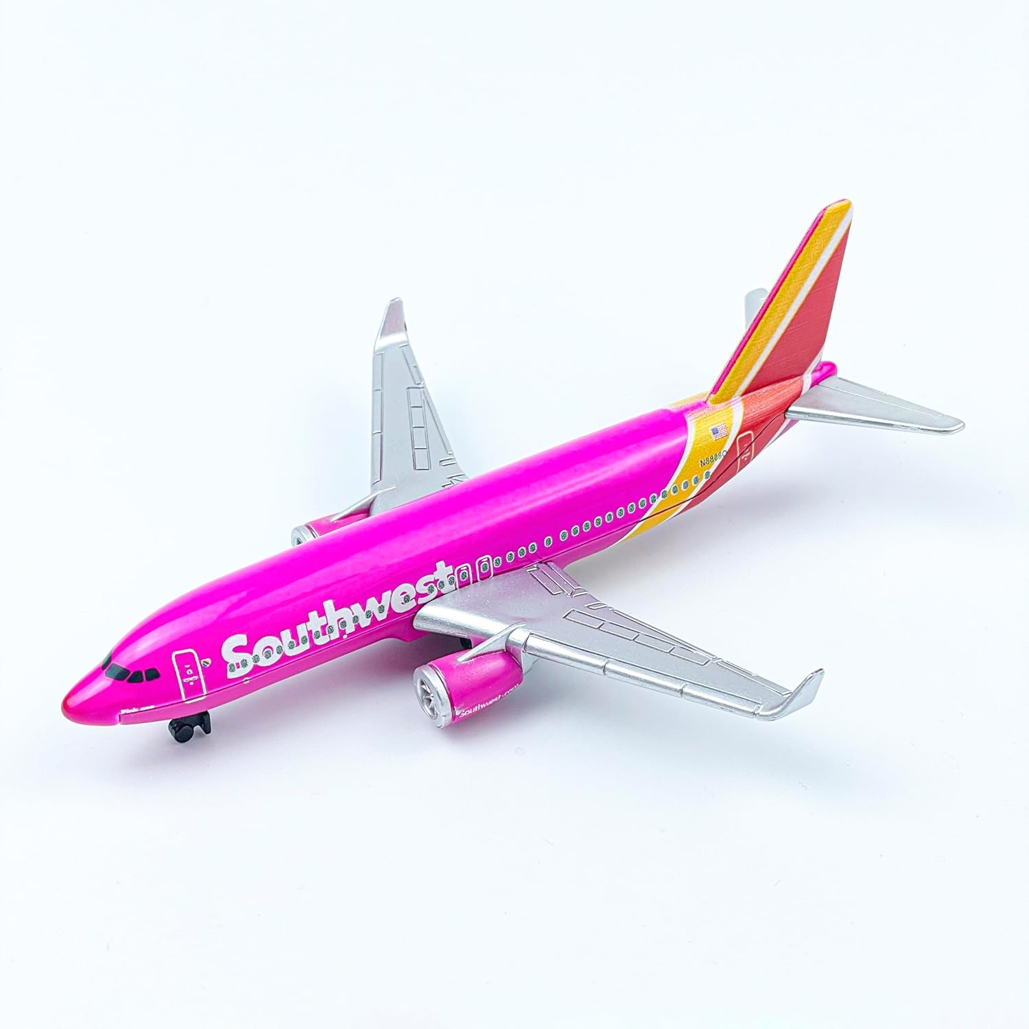 Southwest Airplane Model, Pink Aircraft Livery, Die-cast Metal Model Planes with Plastic Parts, Suitable for Collection and Gifts