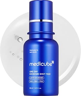 Medicube Zero Exosome Shot 7,500 PPM Spicule Facial Serum | Liquid Skin Booster Serum | Exosome, AHA+BHA+PHA | Pore Care, Dead Skin Cells, Skin Texture | Korean Skin Care 1.01 fl.oz