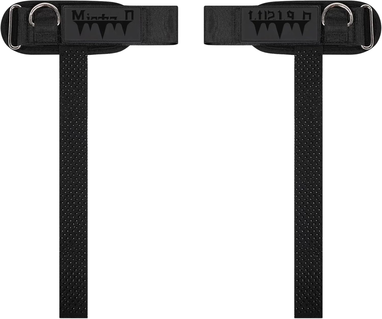 Ekkovision Weight Lifting Straps With Cuffed D Ring, Wrist Support for Men, Heavy Duty Thick Comfortable Lifting Straps, Secure Fit, Enhanced Grip, Straps for Weightlifting & Gym Training, Black