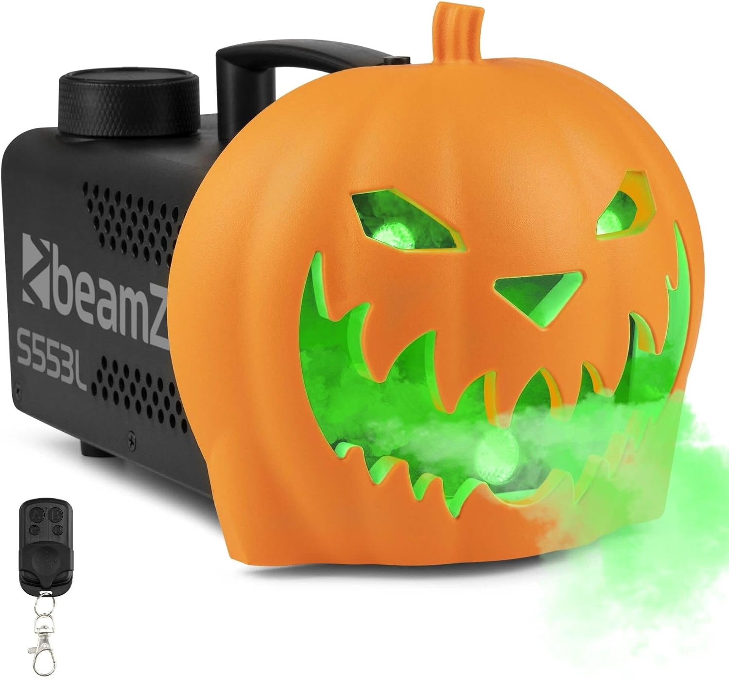 Beamz S553L Halloween Smoke Machine with Pumpkin Fogger & Light Show