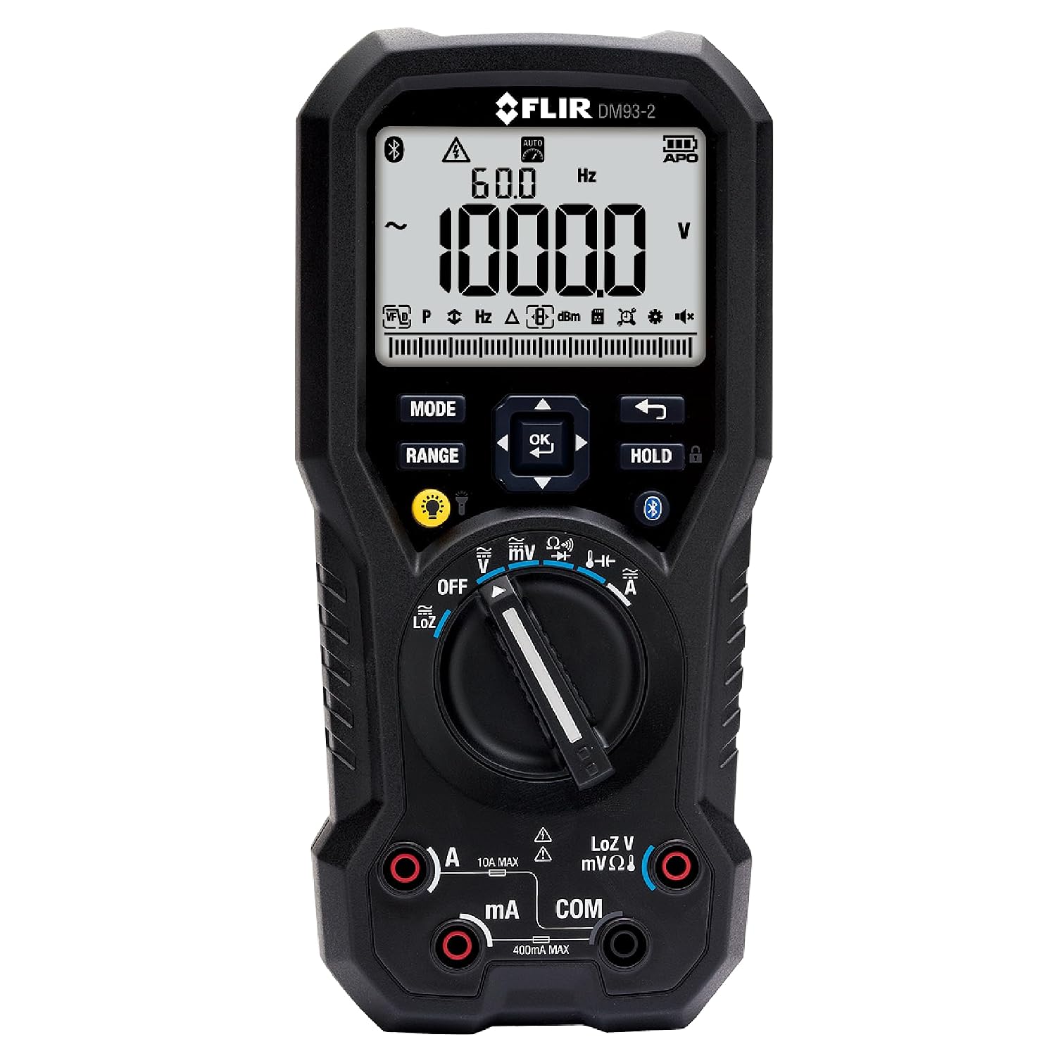 Flir DM93-2 True RMS Industrial Digital Multimeter, 40000 Count