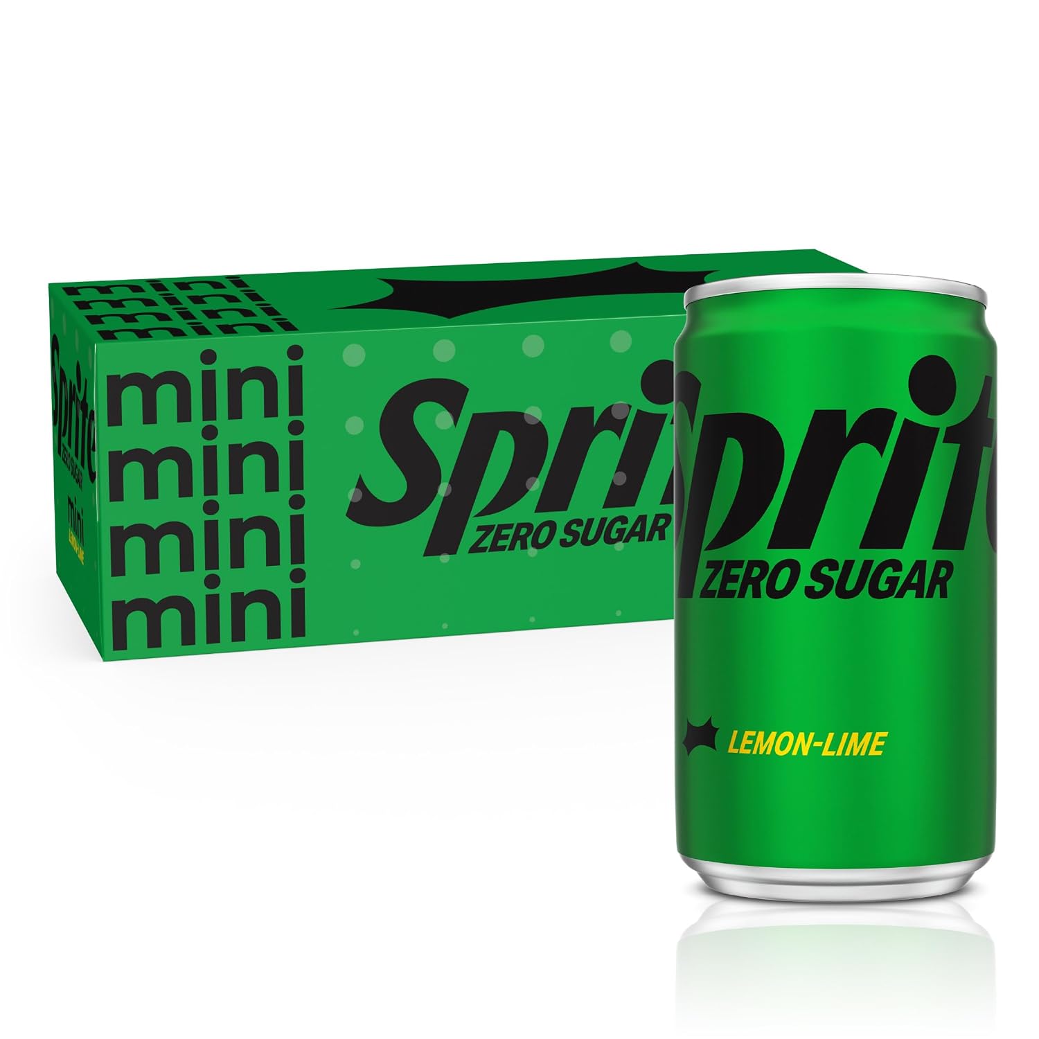 Sprite Zero Sugar Lemon Lime Diet Soda Pop Soft Drinks, 7.5 fl oz, 10 Pack