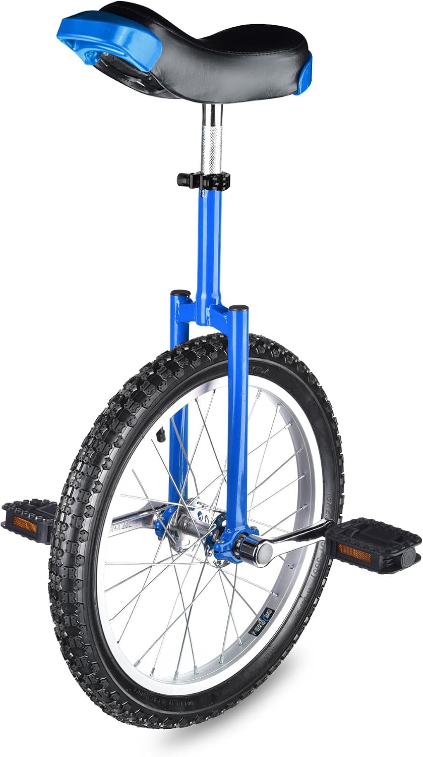 AW 16/18/20/24 Inch Wheel Outdoor Unicycle Adjustable Seat Exercise Balance