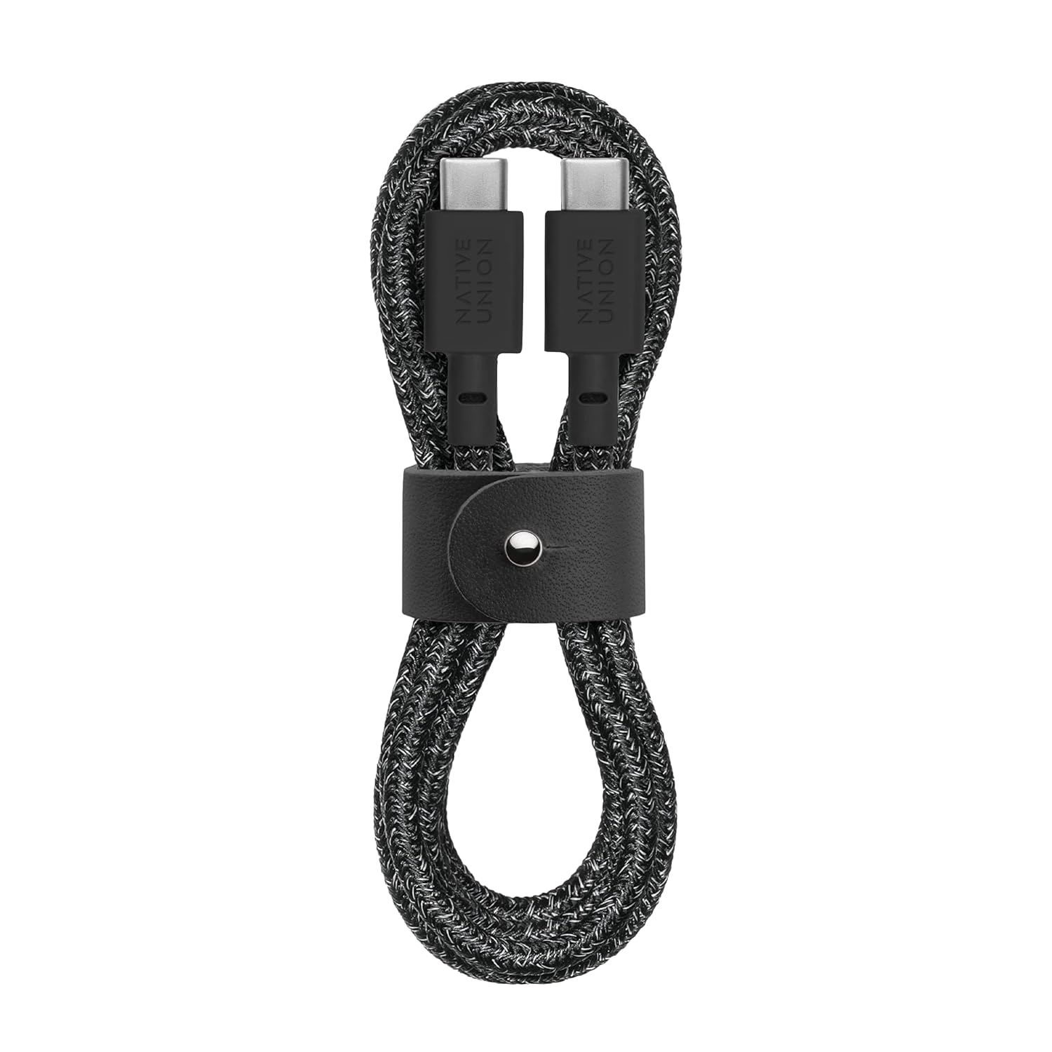 Native Union Type-C Belt Cable - USB-C to USB-C 4ft Ultra-Strong Charging Cable Compatible with iPhone 16, 16 Plus, 16 Pro, 16 Pro Max, iPad Pro, iPad Air, Galaxy S25, Flip 6, Fold 6 (Cosmos)