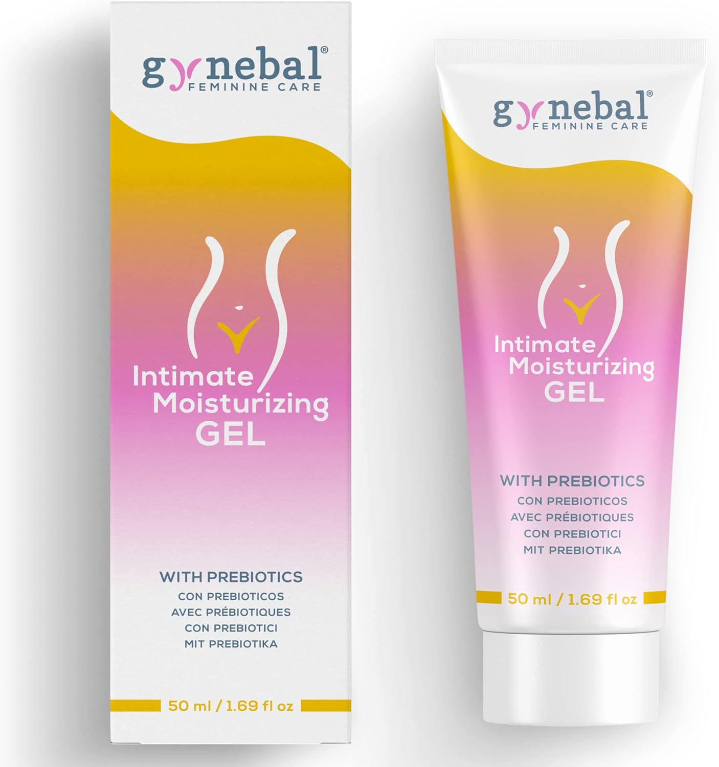 GYNEBAL Lube Gel with PREBIOTICS to Protect Intimate Flora - 50 ml - Moisturising and Lubricant Gel Water Based - Relief Women Vaginal Dryness Even in Menopause