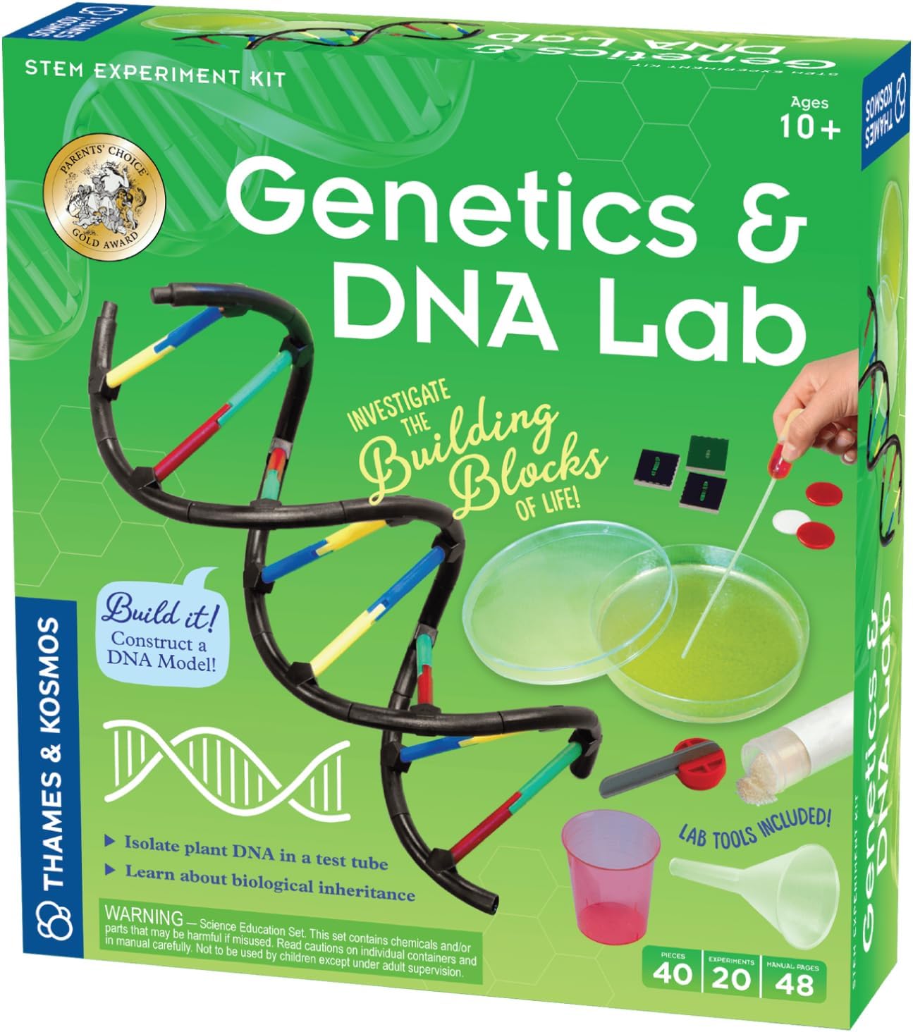 Thames & Kosmos Genetics & DNA Lab 10x2.5x11 inch