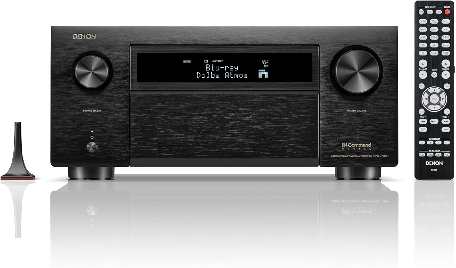 Denon AVR-A10H 13.4-Ch 8K Home Theater Receiver (150W x 13), Wireless Streaming via Built-in HEOS, WiFi, & Bluetooth, Supports Dolby Vision, DTS:X, IMAX Enhanced, AURO-3D & Sony 360 Reality Audio