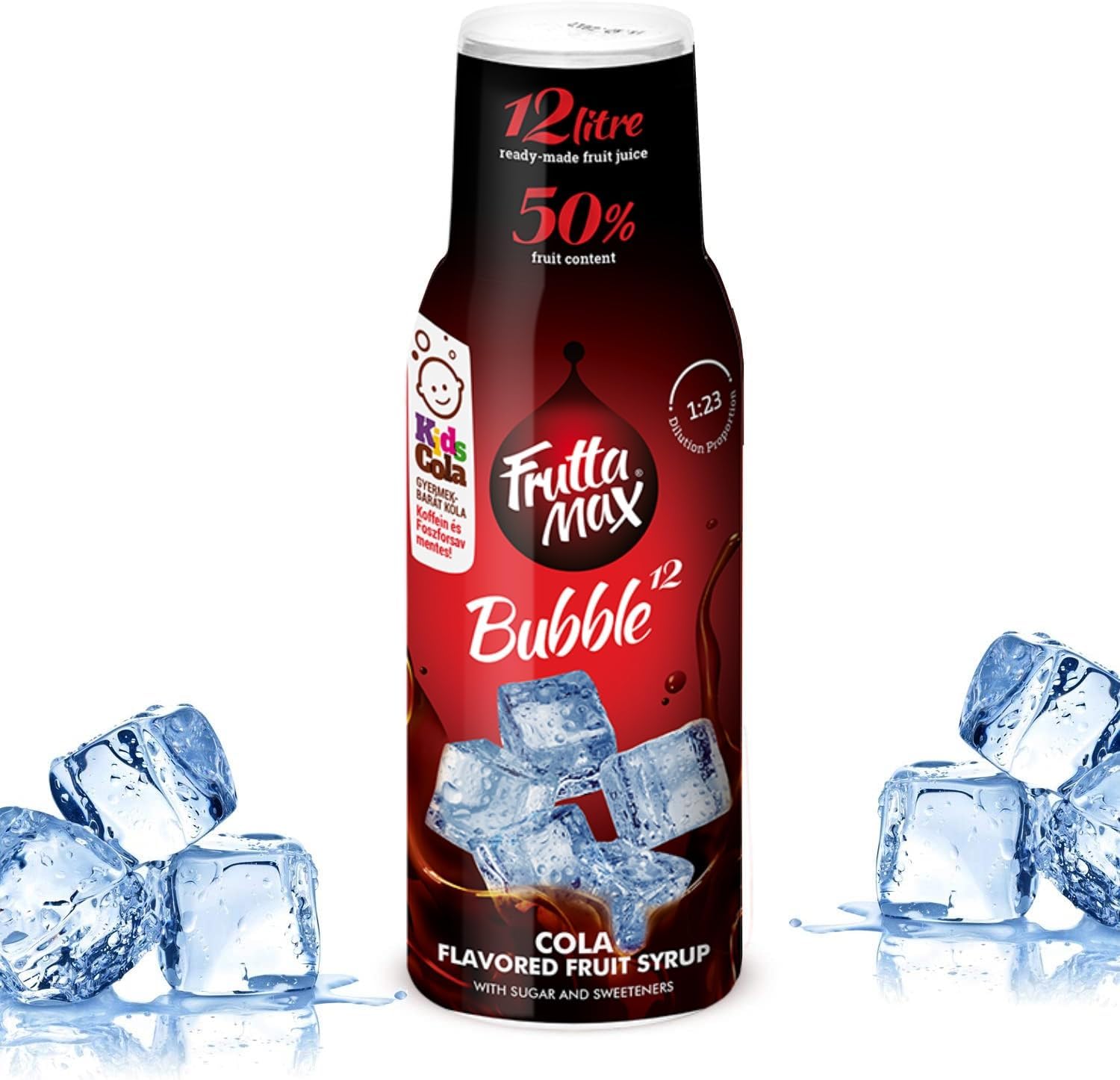FruttaMax Cola Syrup | Less Sugar | 50% Real Fruit Concentrate | Suitable for soda Machine 500ml