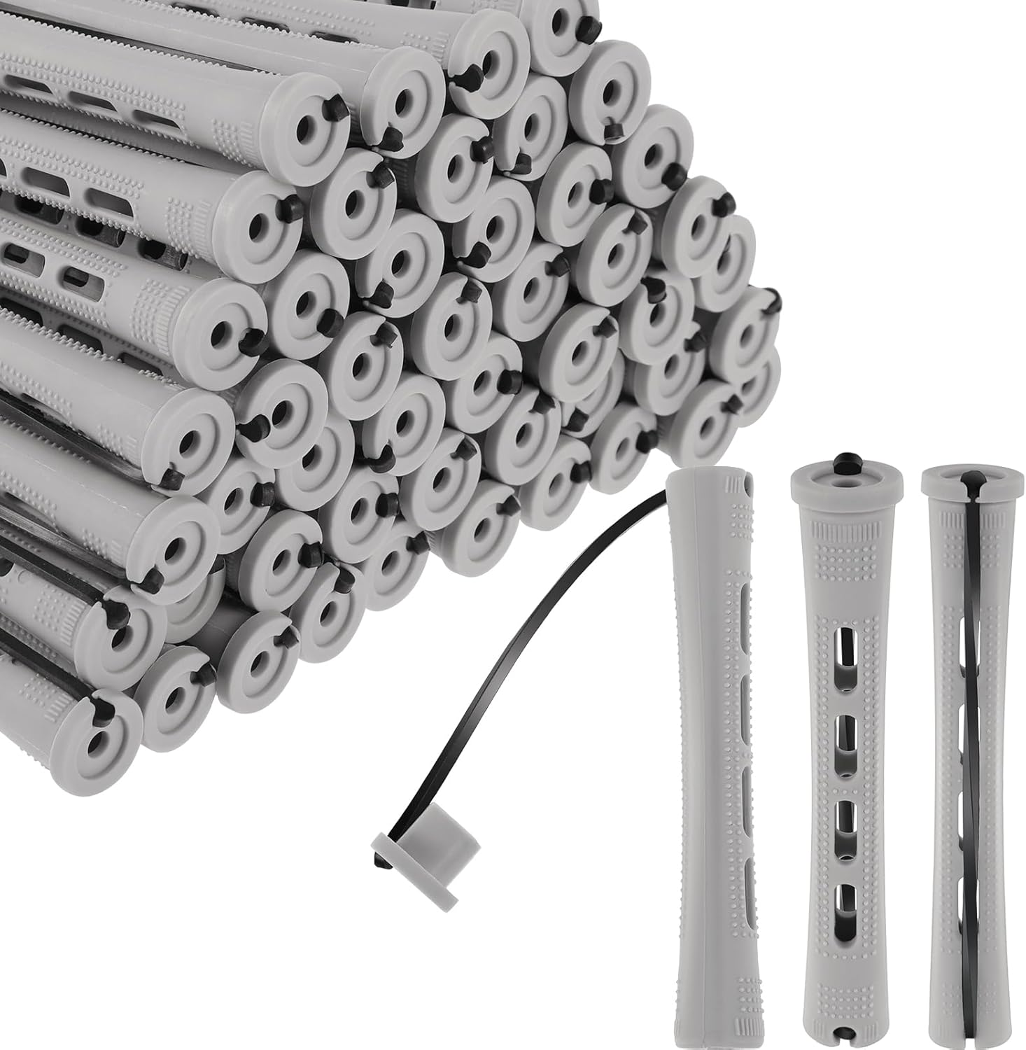 50 pcs Perm Rods 0.59 in Curling Hair Rod for Women Perm Kit for Long and Short Hairs Curling Rod Hairdressing Styling Hair Rods for Curls