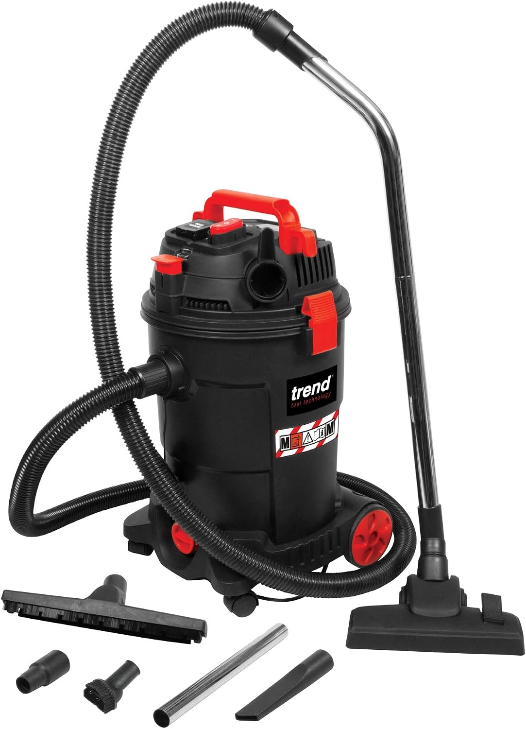 Trend T33 M-Class Professional Wet & Dry Dust Extractor, High Performance With Power Take Off, 1200W, 240V, T33A