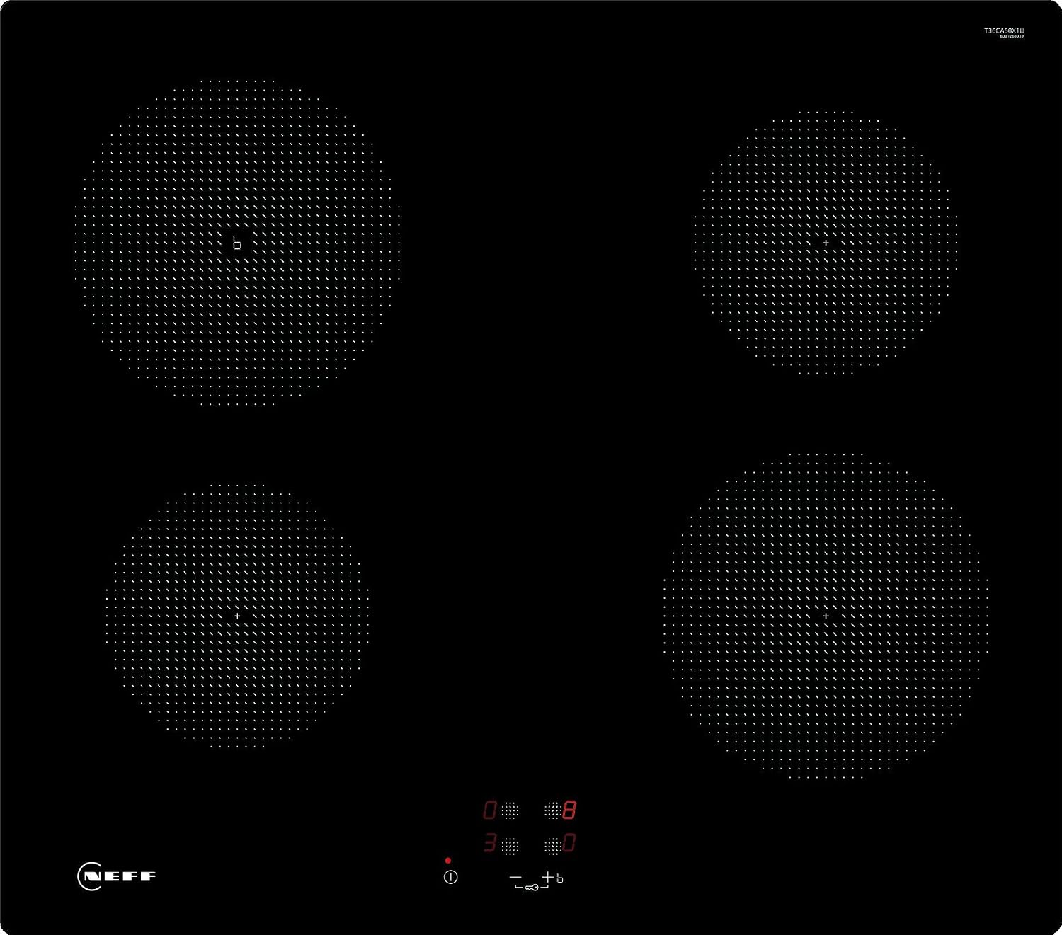 NEFF N30 T36CA50X1U Induction hob, 60cm, Plug & Play with PowerBoost, Built in, Black