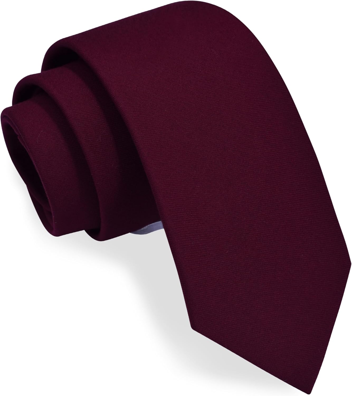 Gusleson 3.15"（8cm） Solid Necktie Tartan Woven TR Material Tie + Gift Box