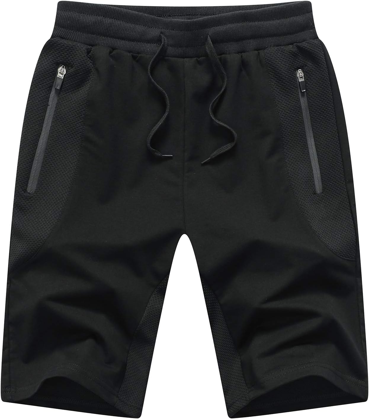 Tansozer Mens Gym Shorts Summer Running Shorts with Zip Pockets