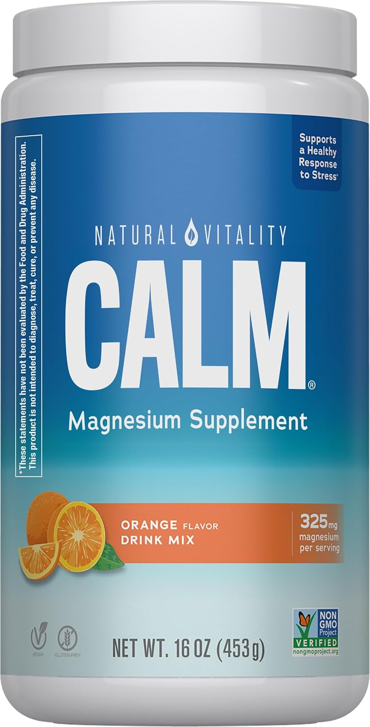 Natural Vitality Calm Magnesium Powder | Orange Flavored Supplement