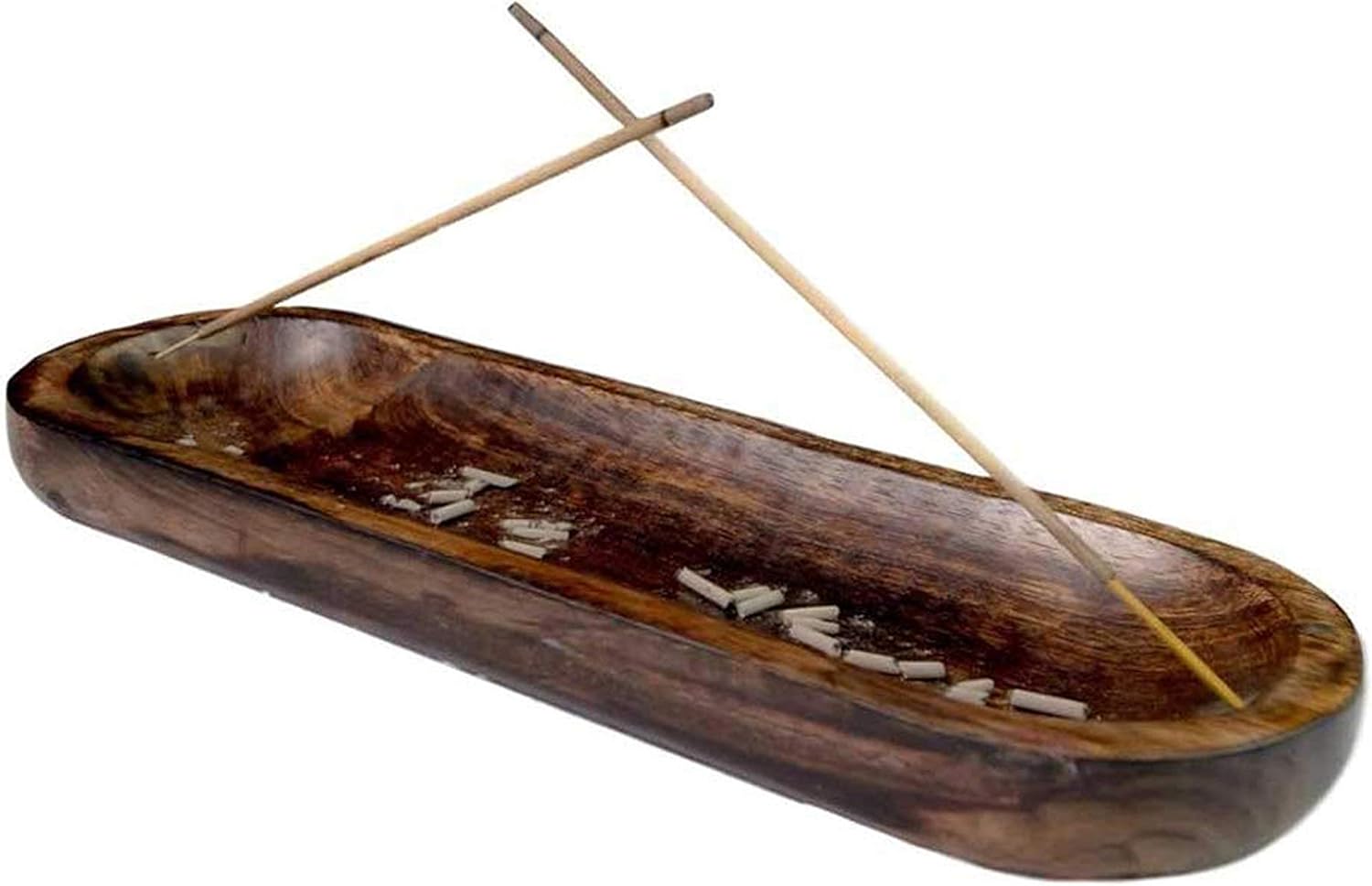 Raajsee Incense Holder,Wooden Incense Burner,Ash Catcher, Insense Tray 11x4x1.5 Inches, Best For Home Fragrance-Aesthetic Room Decor