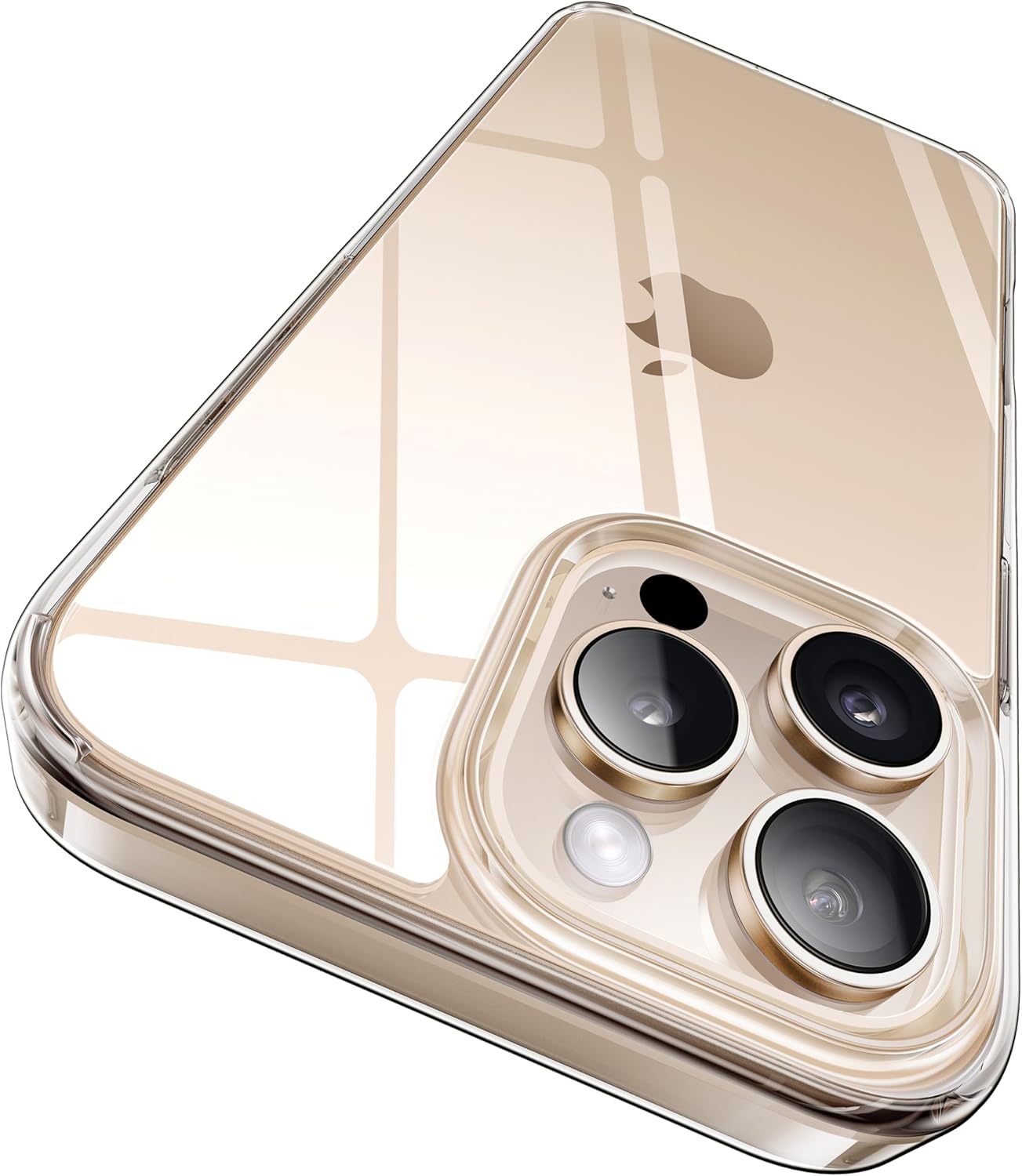 CASEKOO 2-Year Lasting Crystal Clear for iPhone 16 Pro Case [Unbreakable Military-grade Protection] Shockproof Anti-Scratch Protective Phone Case Thin Slim Cover for iPhone 16 Pro Cover, Clear