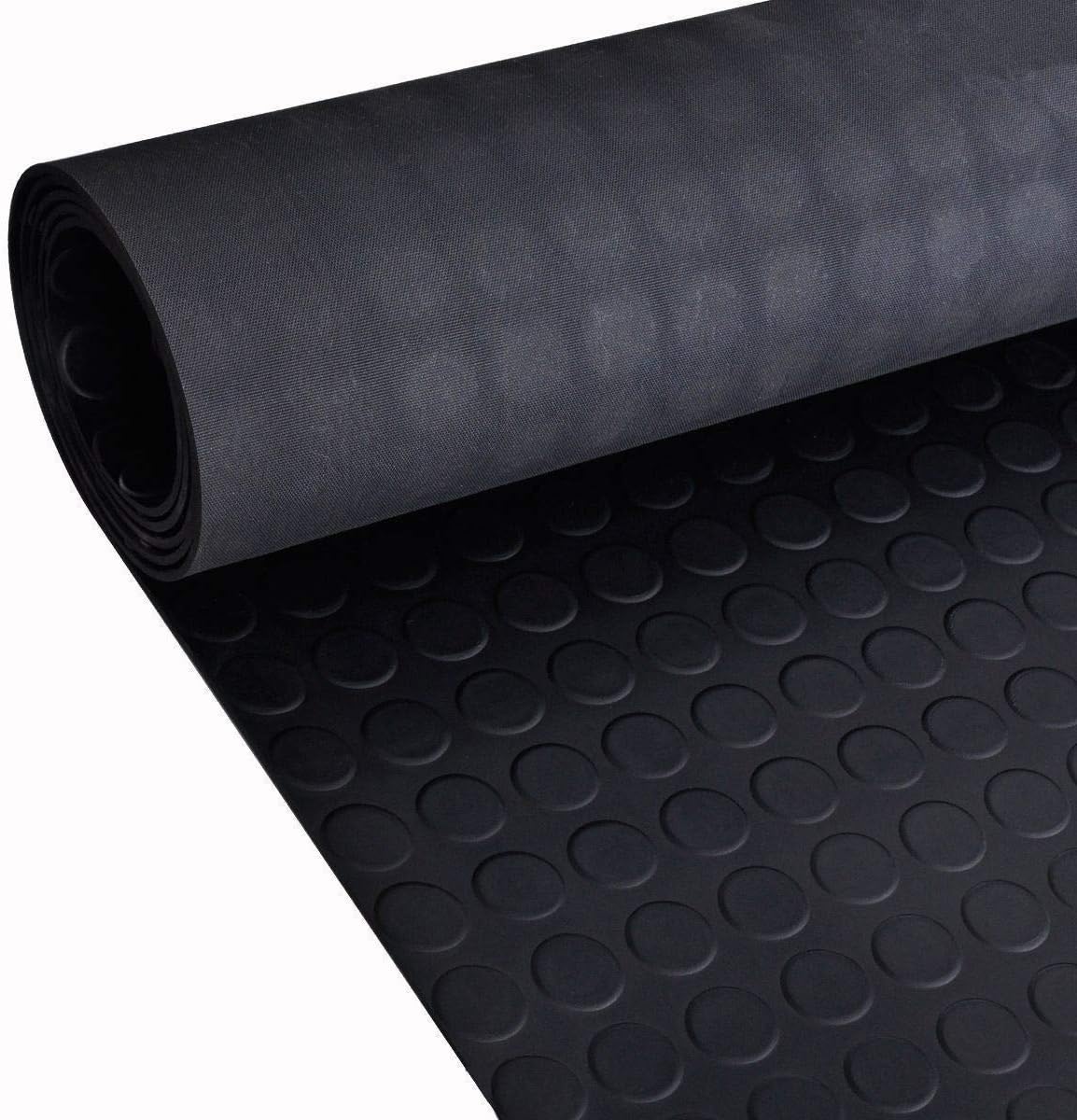Coin Plate Rubber Garage Flooring Matting 3m x 1.5m wide x 3mm Thick Floor Mat | A Grade | 9ft 9" x 4ft 9" | 118" x 57 Inches | 300 x 150cm