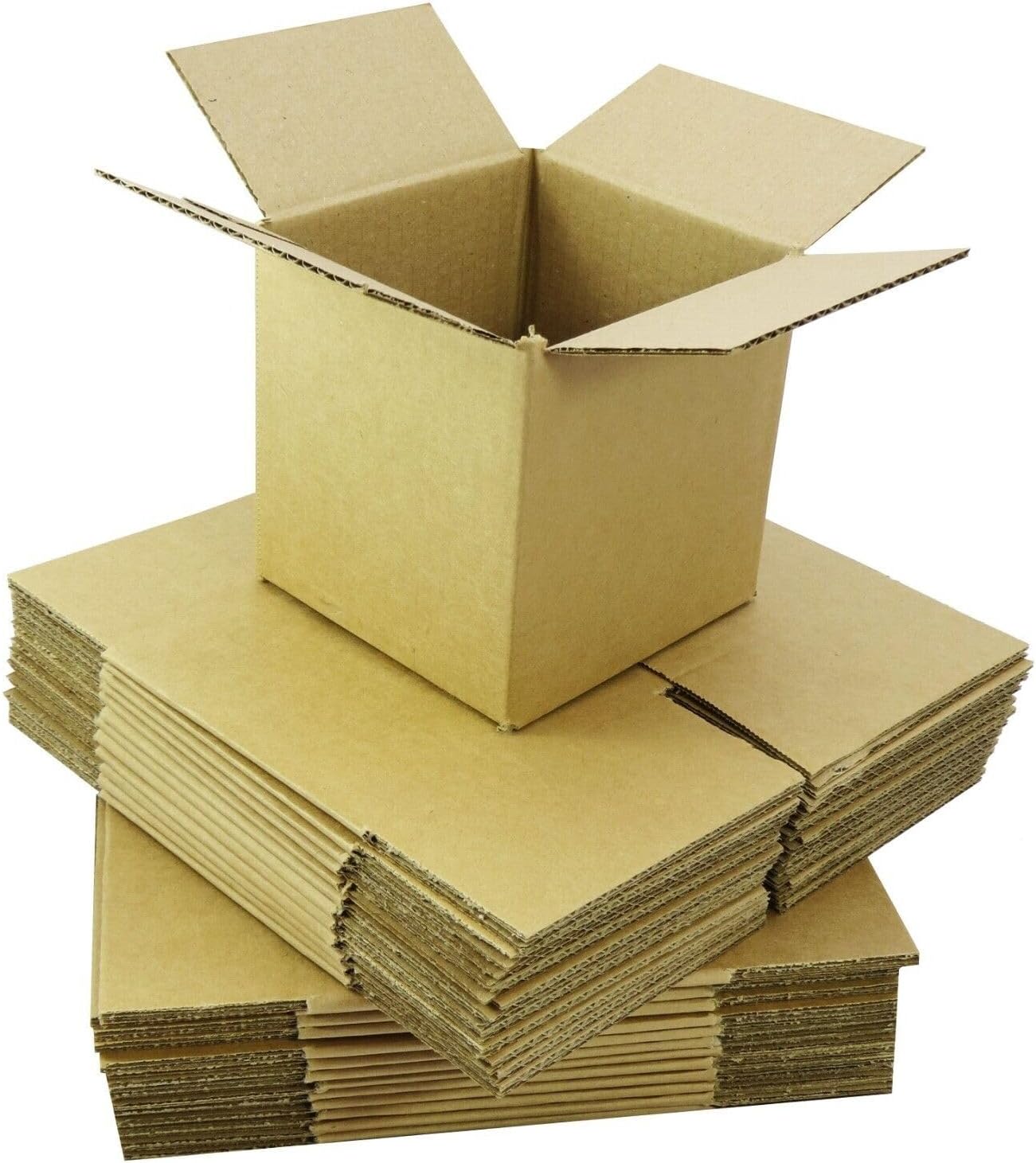 10 x Strong Cube Cardboard Boxes for Gifts and Retail Packaging | Ecofriendly and Reusable | Shipping Mailing Postal Storage Small Gift Boxes (5" x 5" x 5")