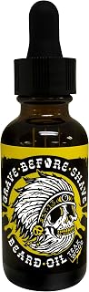 Grave Before Shave Teakwood Beard Oil 1 oz. Bottle with Dropper top Dispenser