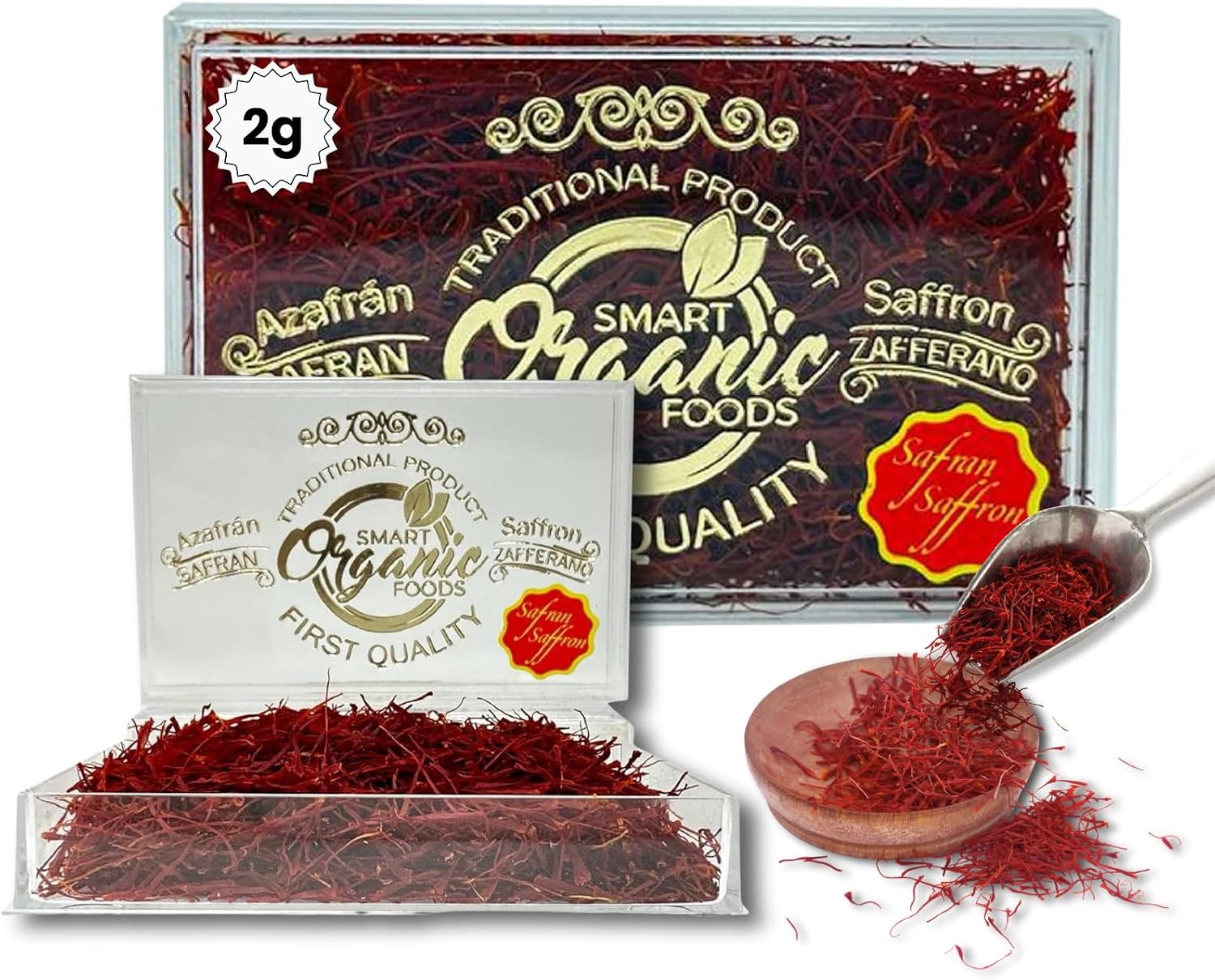 Pure Spanish Saffron 2g Grade A Extra Superior 100% Pure Saffron (Free from Alcoholic or Animal Matter)