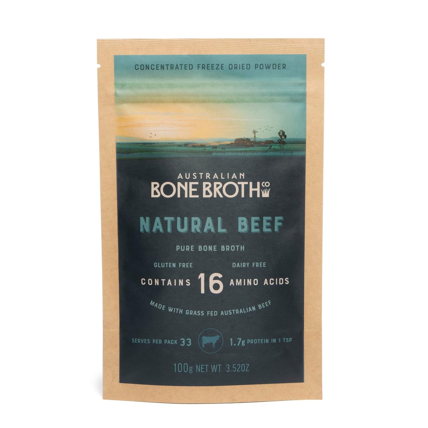 ABBCo 100% Australian Beef Bone Broth Concentrated Freeze-Dried Powder - Bone Broth Powder