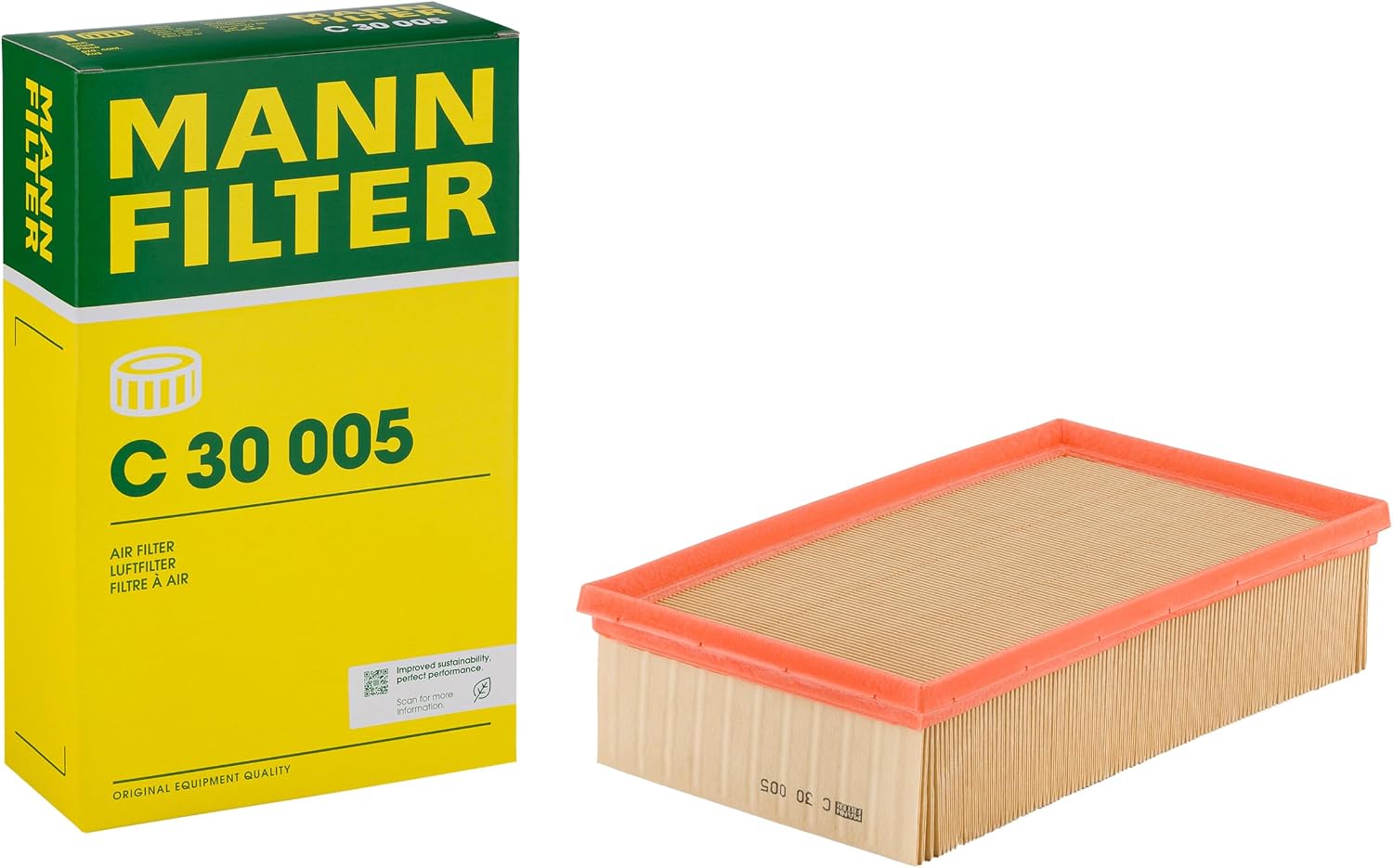 MANN-FILTER, C 30 005 Air Filter | For Passenger Cars, Clean Air Intake, Durable Filter Media, Perfect fit Design, True OE Engineering