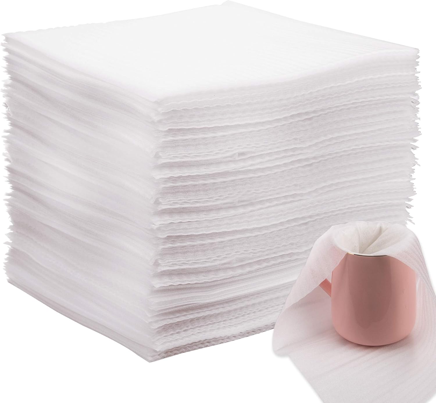 AIEX 12'' x 12'' (100 Count) Cushion Foam Wrap Sheets Moving Supplies Material Packing Foam for Moving Boxes Dishes, Plates, Glasses, Vases, Cups Protection, Shipping, Storage(Ultra Thin)