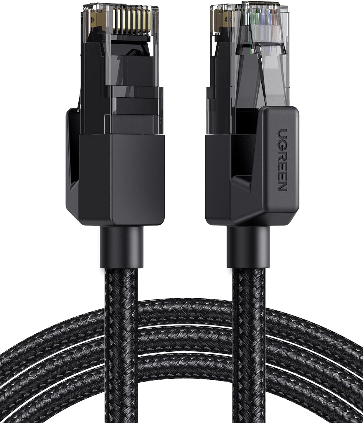 UGREEN Ethernet Cable 1M, High-Speed Gigabit Cat 6 Network Cable, POE 1000Mbps 250Mhz/s Braided Internet Cable RJ45 LAN Patch Cord Compatible with Router, Modem, Smart TV, PC & Laptop, PS5/PS4 Switch