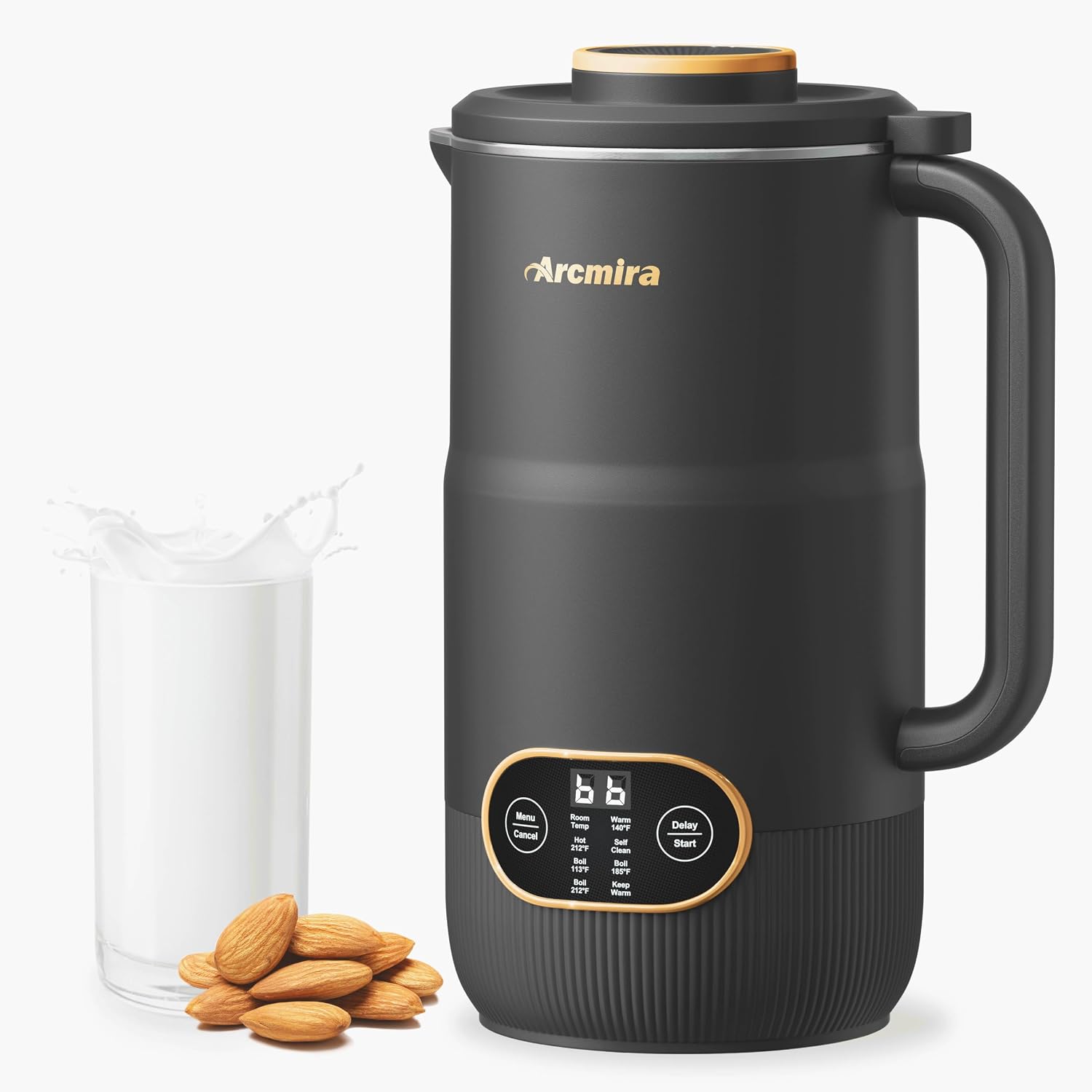 Arcmira 8 in 1 Nut Milk Maker Machine, 35oz Soy Milk Maker with 8 Blades