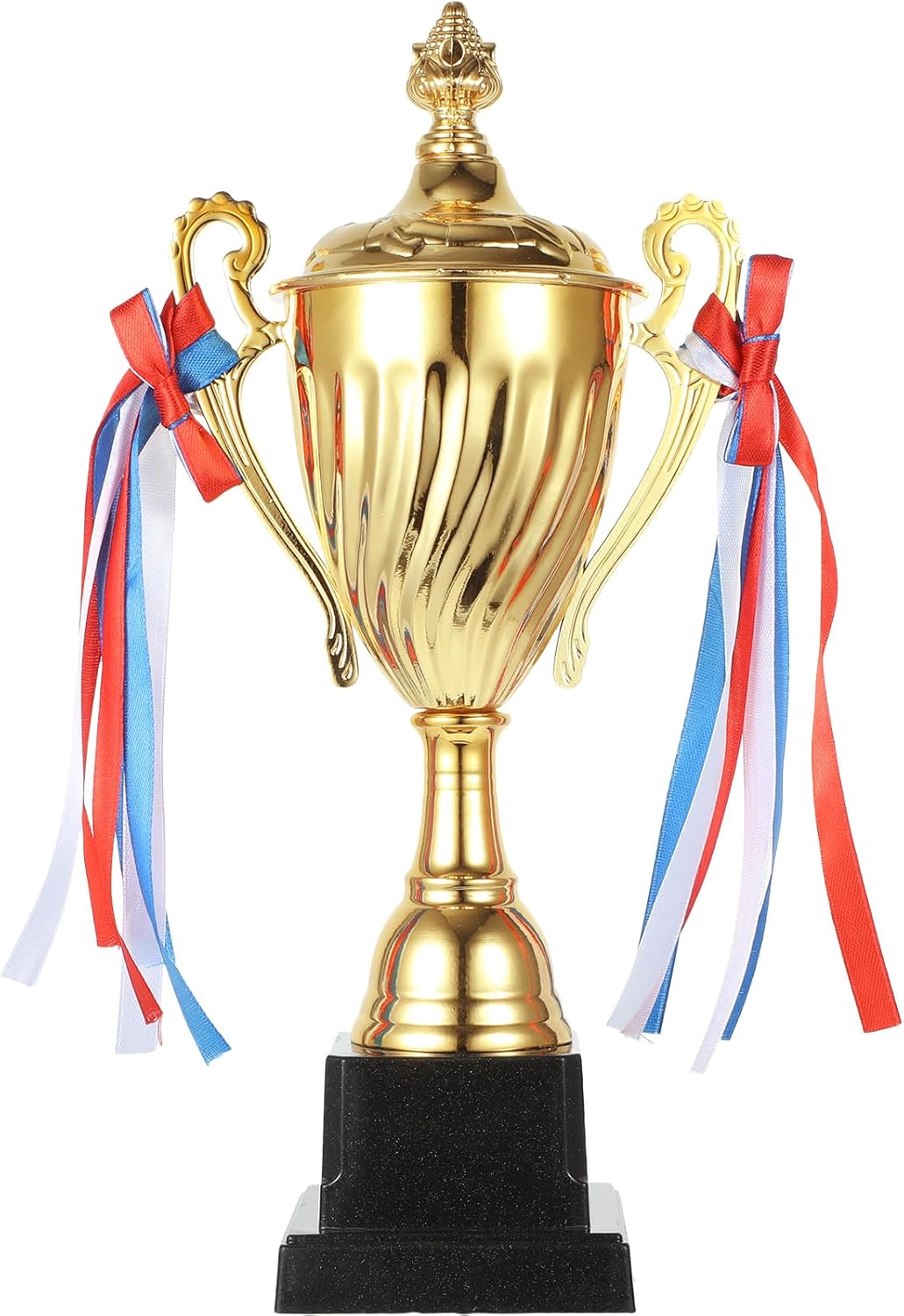 NUOBESTY 32.5CM Gold Award Trophy Cups First Place Winner Award Trophies Metal Medals for Big Spelling Bee Competitions Prizes Basketball Game