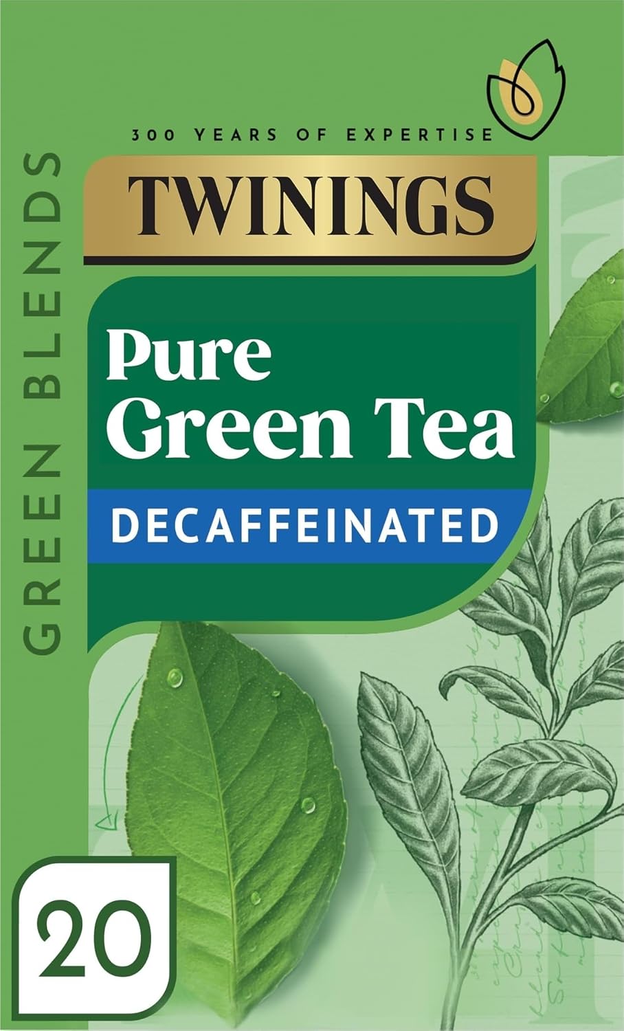 Twinings Pure Green Decaffeinated 20 Tea Bags
