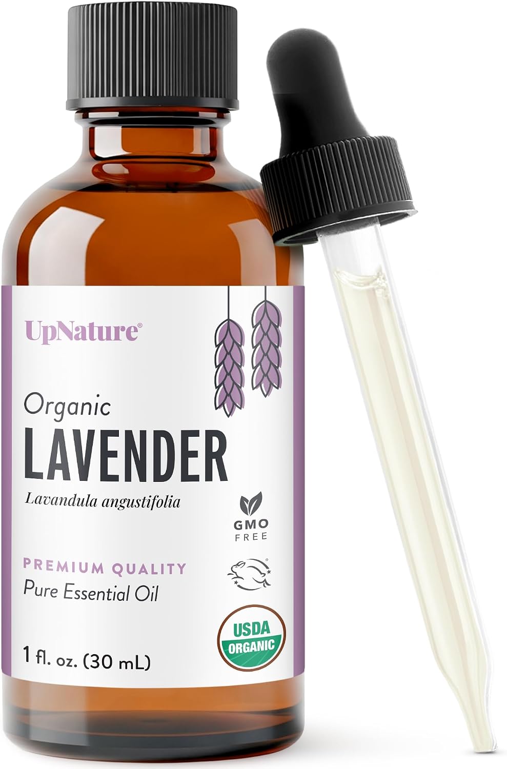 UpNature Organic Lavender Essential Oil, Pure for Home Diffuser (1oz)