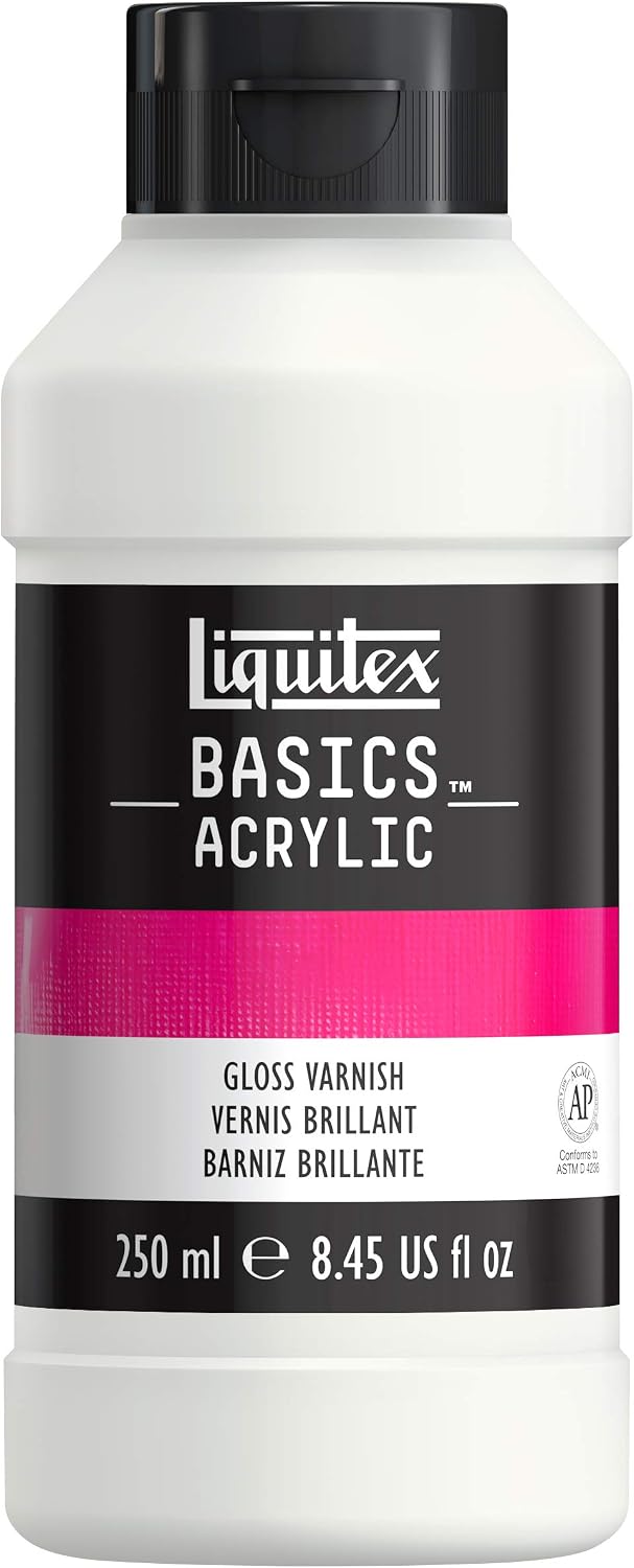 Liquitex BASICS Gloss Varnish, 250ml (8.4oz) Bottle