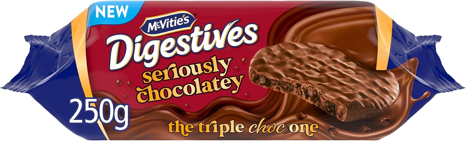 McVitie's Seriously Chocolatey Digestive Biscuits, 250g (Pack of 1)