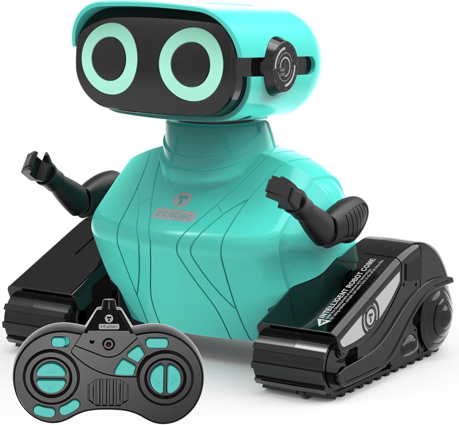 GILOBABY RC Robot Toys - Walking & Dancing Kids Robot Toys for Children Age 3-6, LED Eyes (Blue)