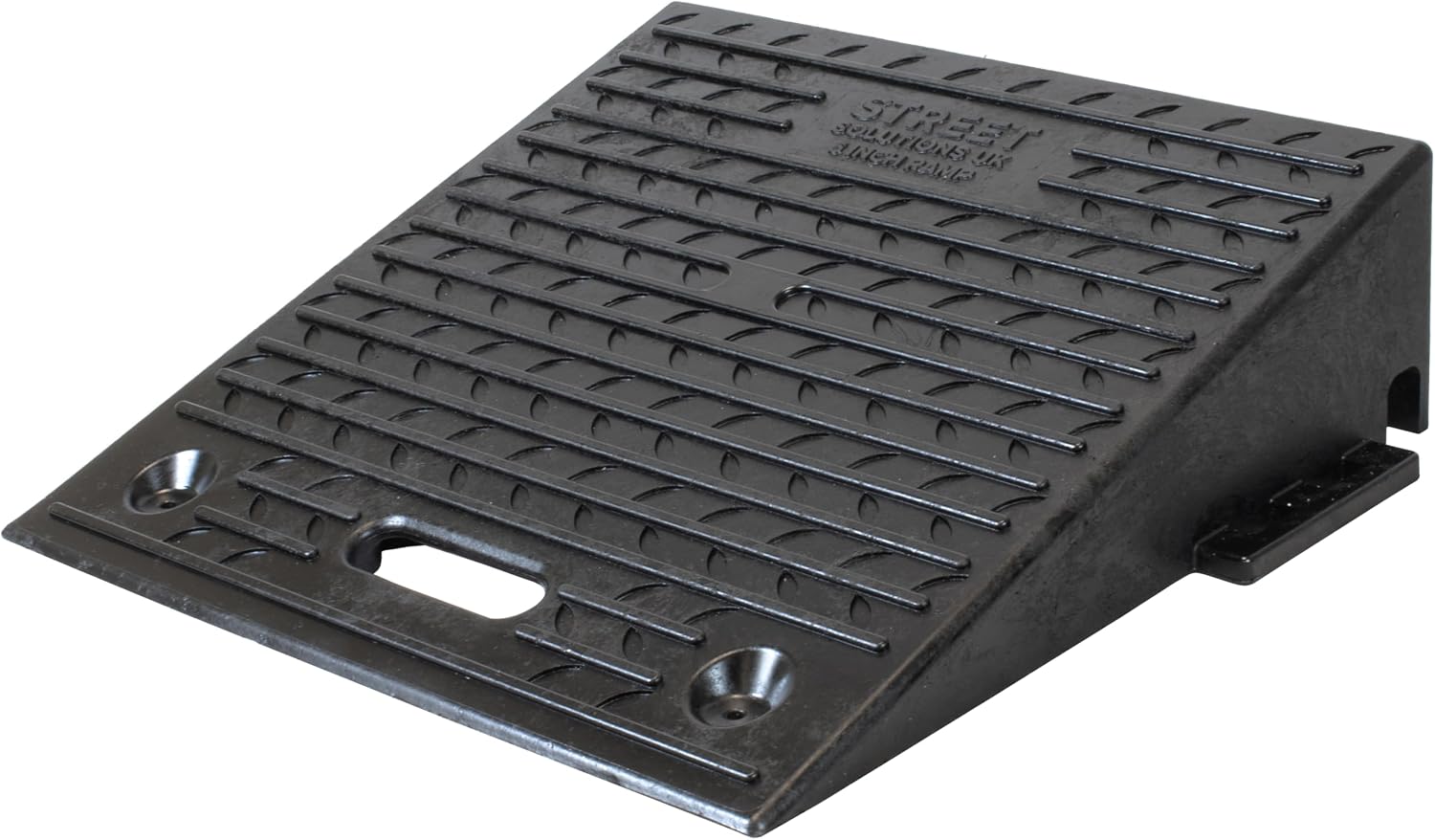 Street Solutions UK Rubber Kerb Ramp 6 inch Rise - Pack of 1 Non-Slip Kerb Ramps for Cars, Mobility Scooters and Wheelchairs