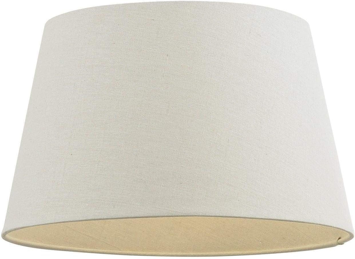 Endon 18" Tapered Linen Self Lined Shade With Reversable Gimbal- Ivory CICI-18IV