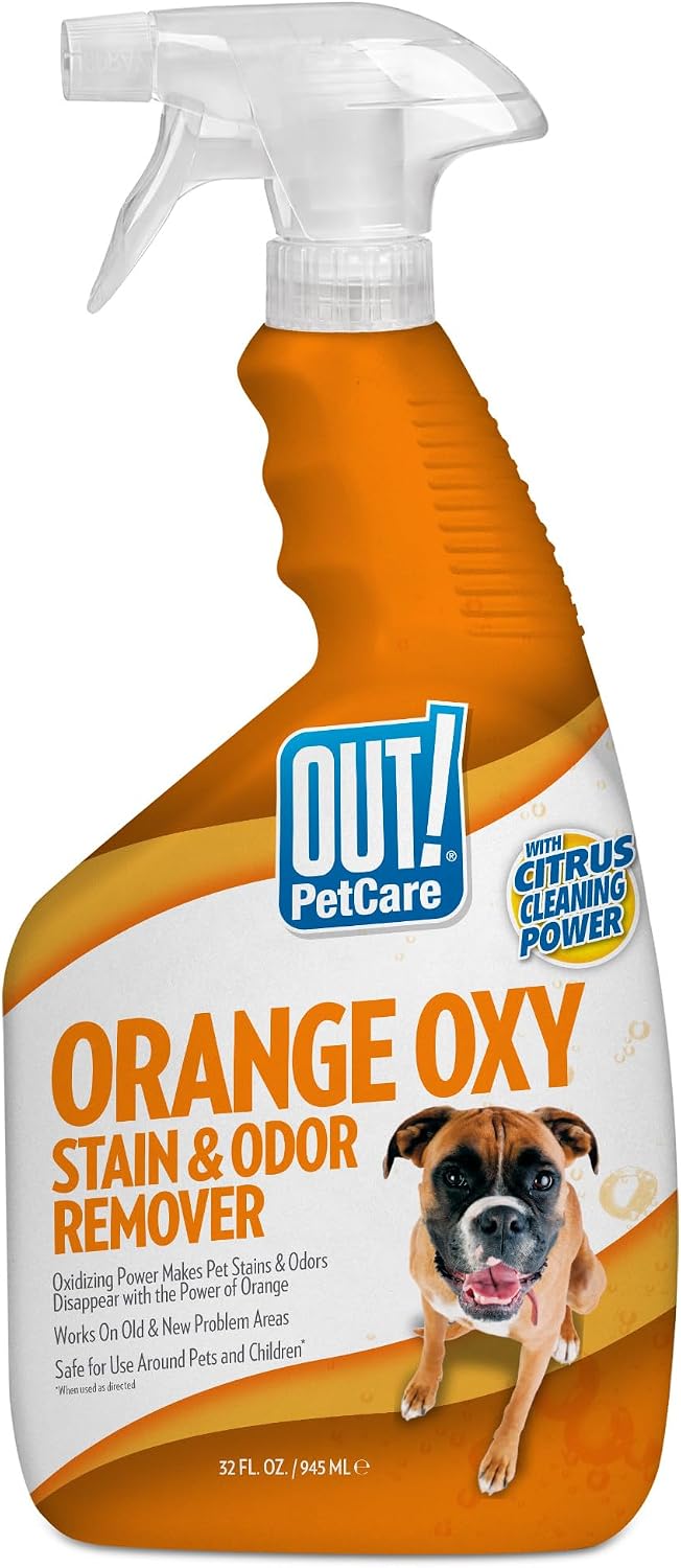 OUT! PetCare Complete Oxy Stain Remover, Dog Stain Carpet Cleaner, 32oz