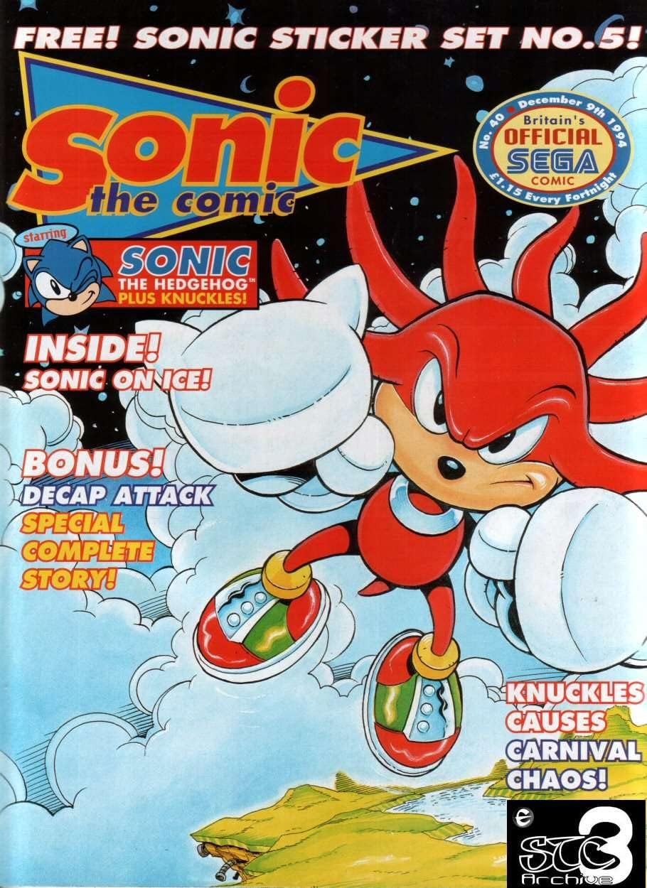 Sonic the Comic #40 FN ; Fleetway Quality comic book | Hedgehog Knuckles