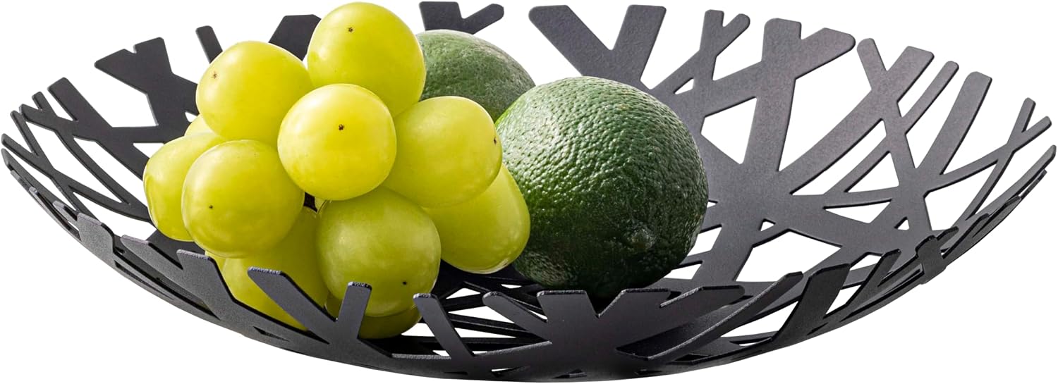 Yamazaki Home Tower Fruit Bowl - Steel