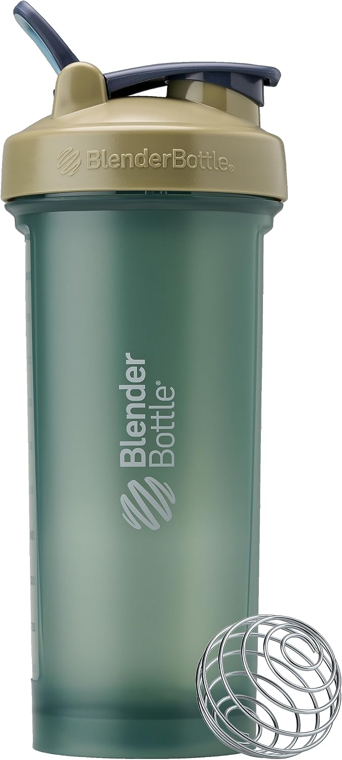 BlenderBottle Classic V2 Plastic Shaker Bottle 45 oz Tan