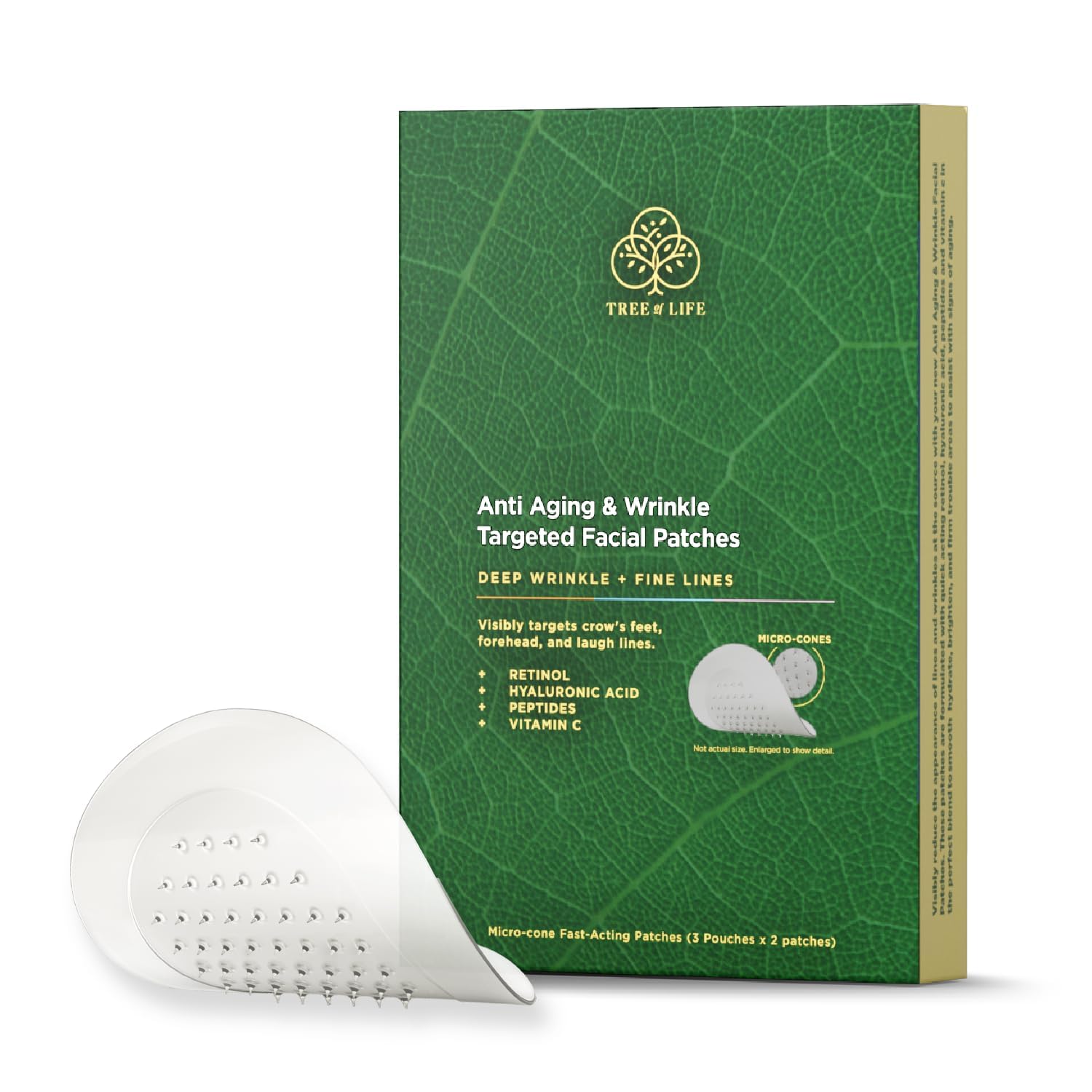 Tree of Life - Deep Wrinkle Targeted Patches - 2 Count (Pack of 3)