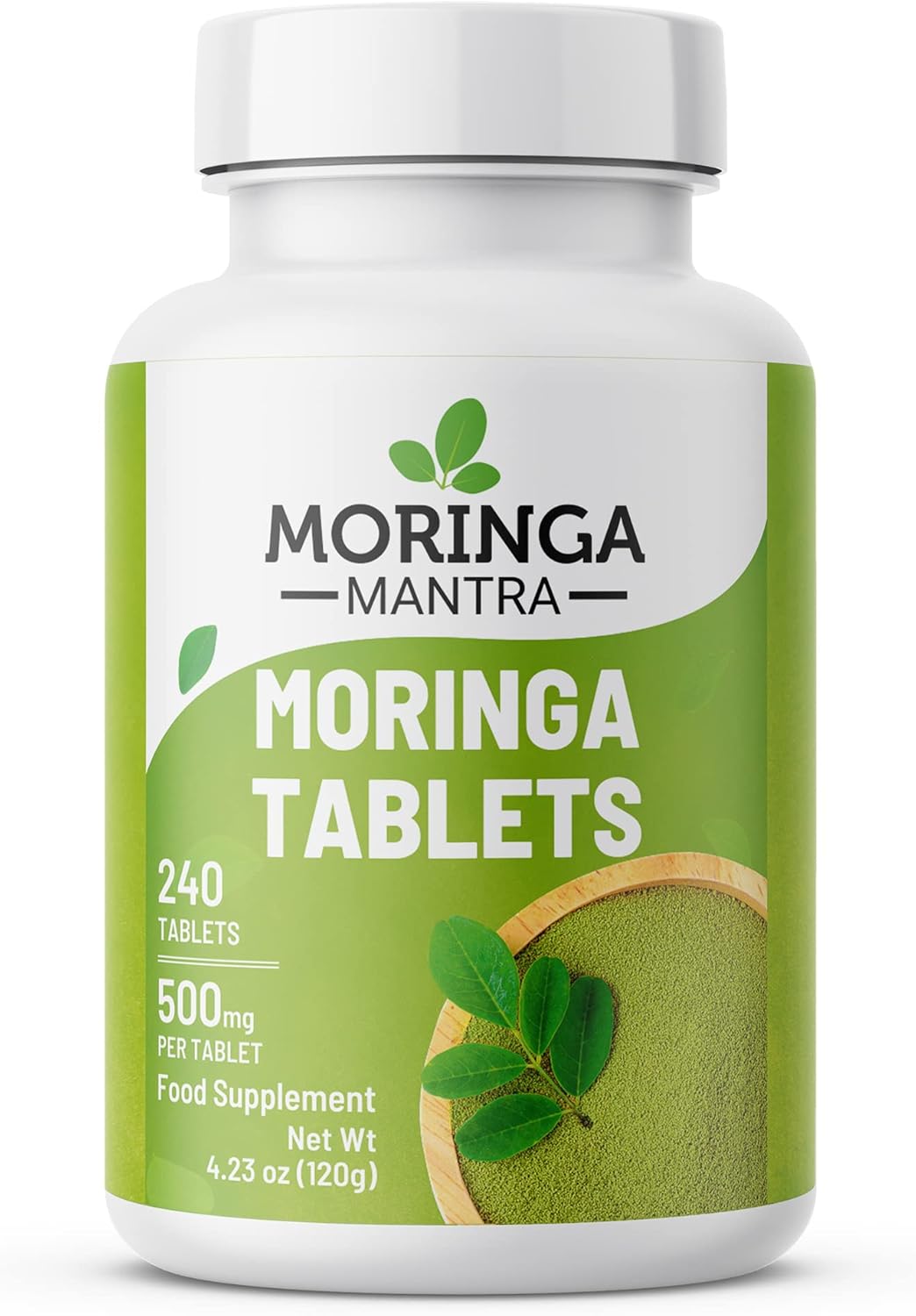 Moringa Mantra Moringa Leaf Powder Tablets 240 nos from Organic Farming, 500 mg Per Tablet