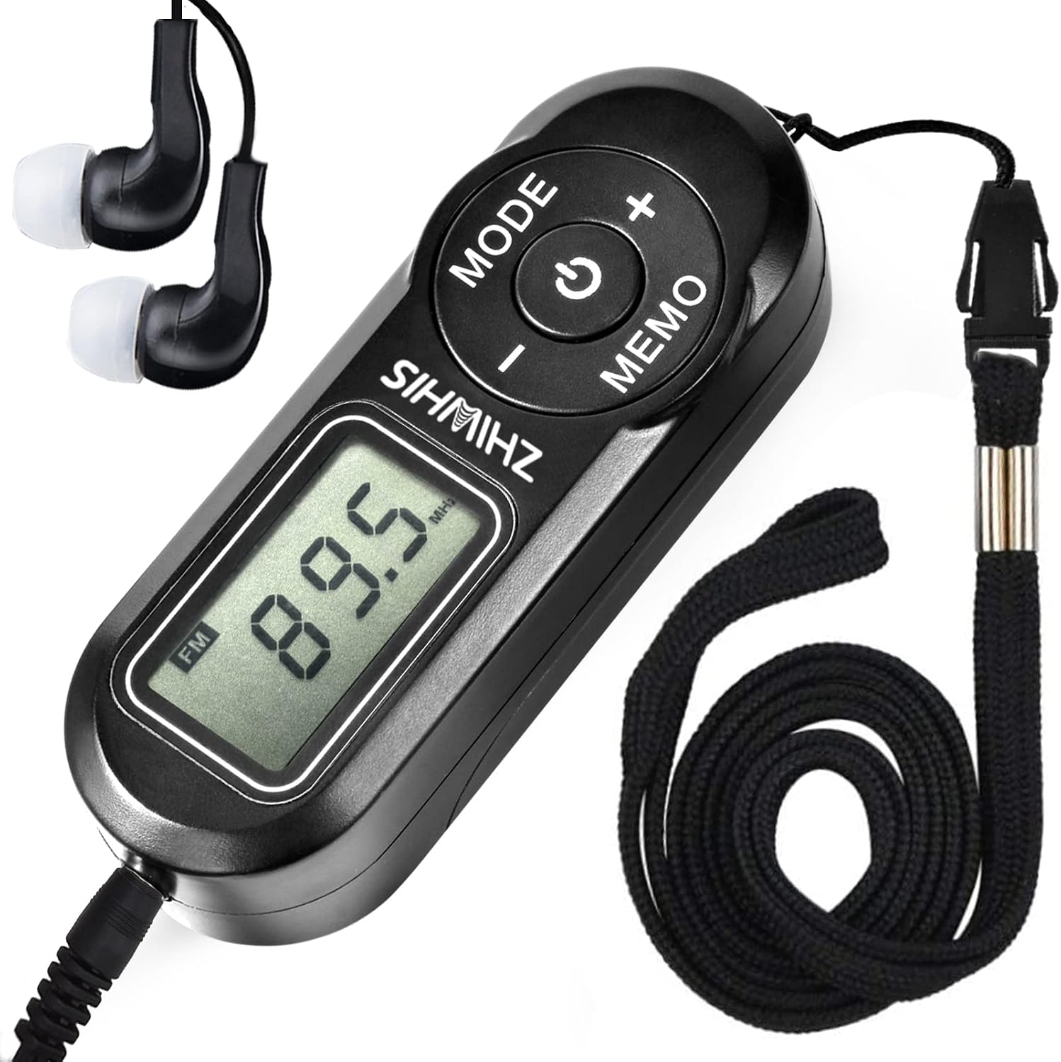 Portable Radio, ZHIWHIS FM Digital Tuner with Best Reception, Pocket Transistor Receiver with Stereo Sound, Battery Operated Walkmen